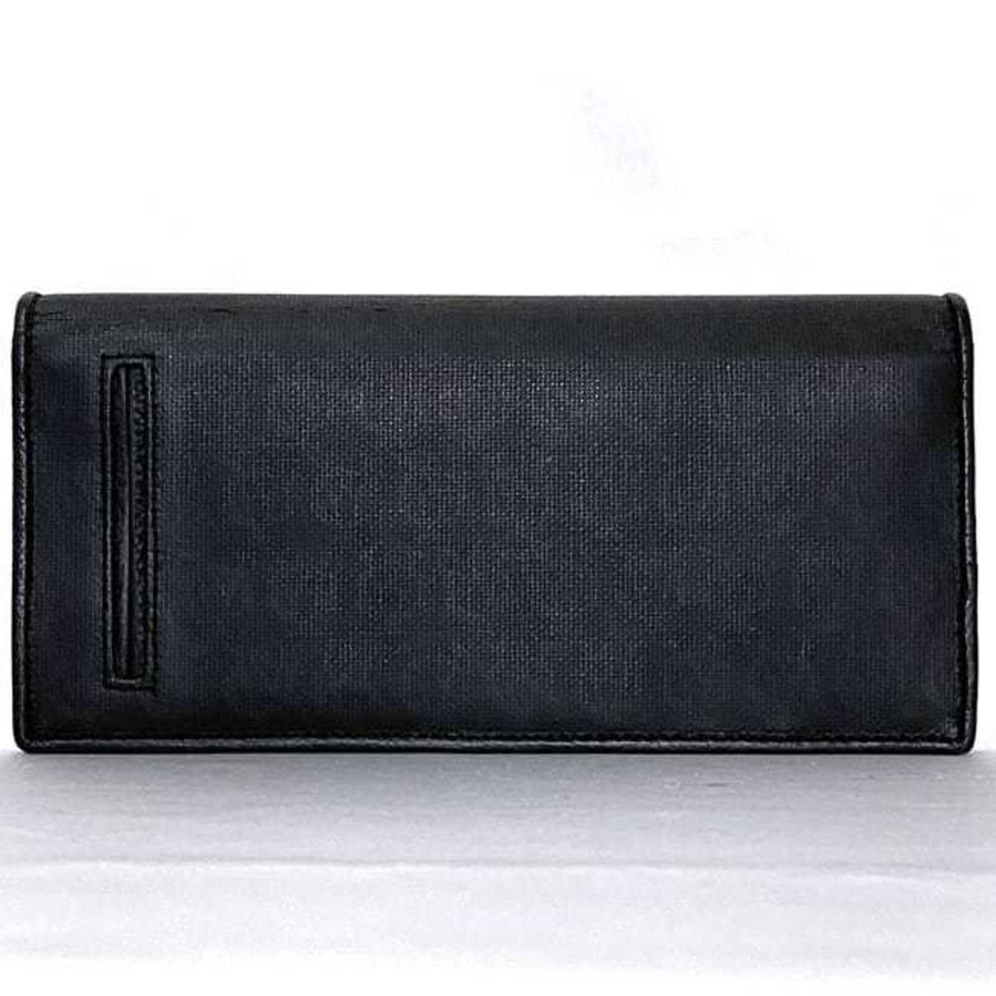 Dunhill Black Leather Long Wallet (Bi-Fold) (Pre-Owned)