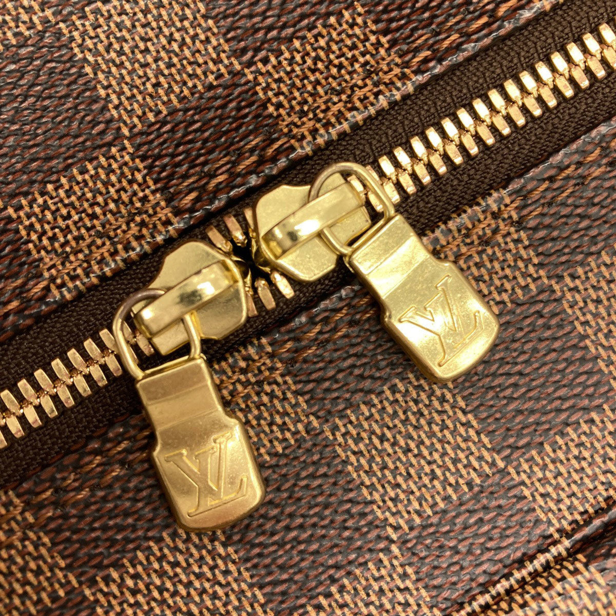 Louis Vuitton Damier Damier Canvas Ebene Damier Canvas Shoulder Bag (Pre-Owned)