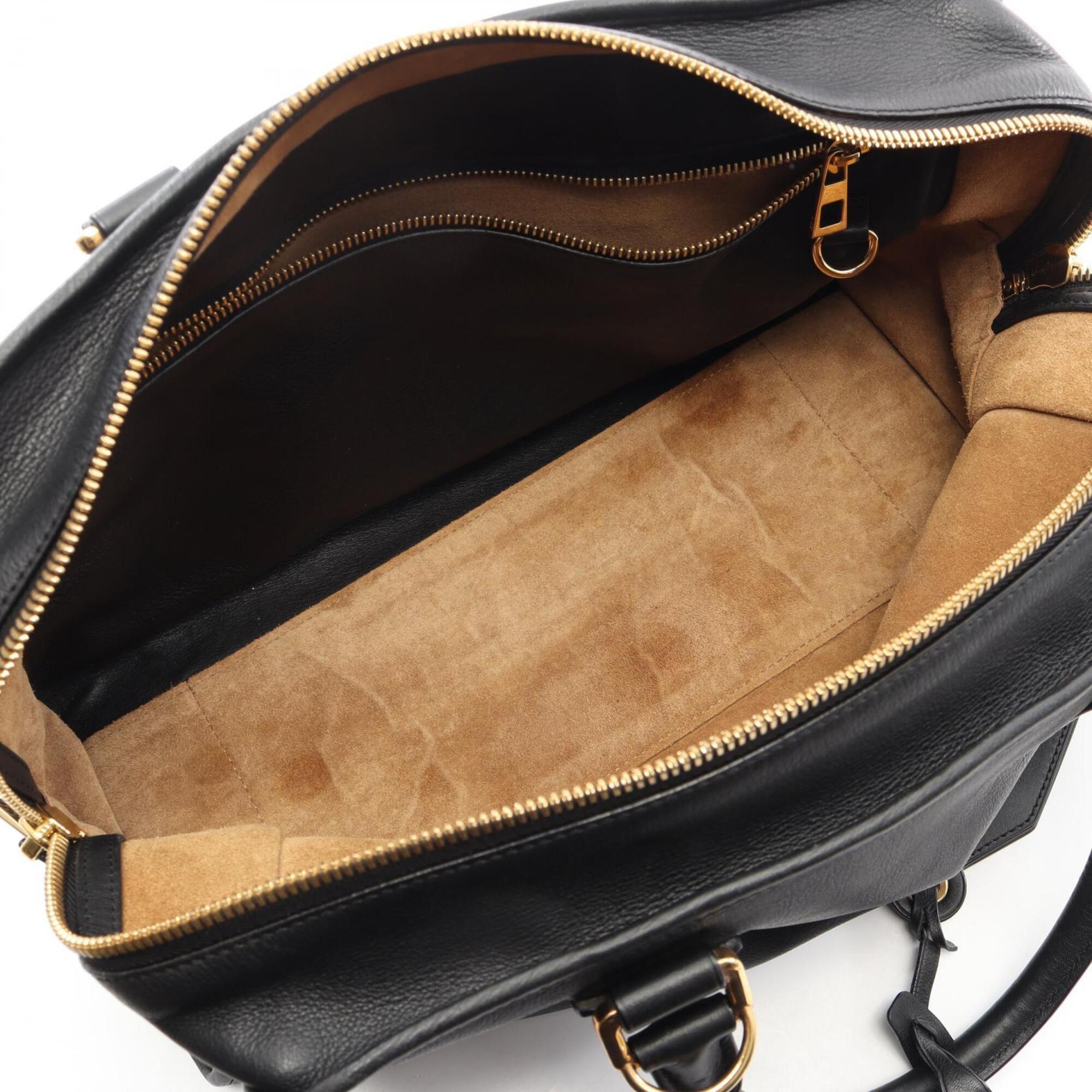 Loewe Black Leather Handbag (Pre-Owned)