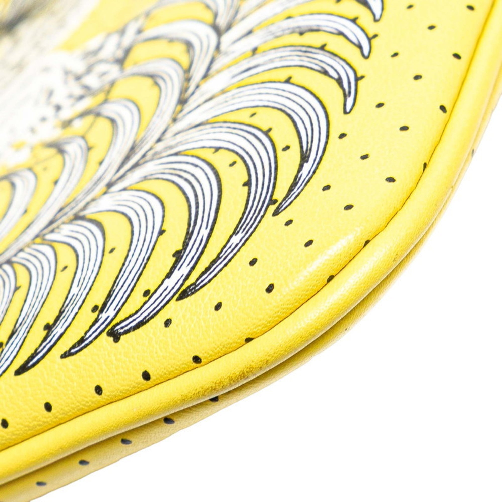 Hermes Multi-Color Yellow Swift Leather Pouch (Pre-Owned)