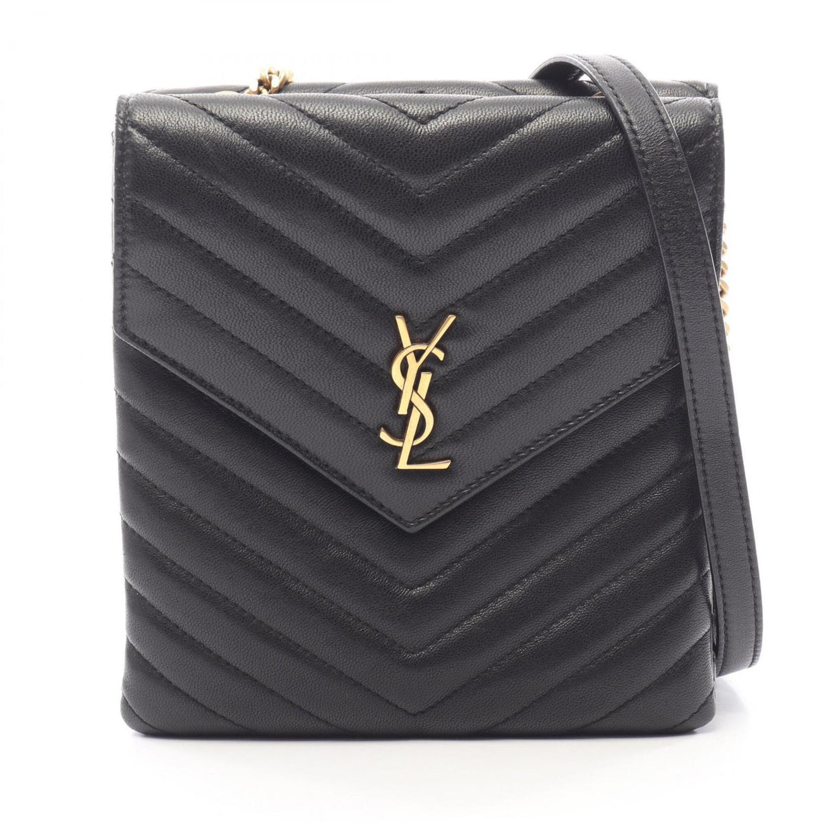 Yves Saint Laurent Black Leather Shoulder Bag (Pre-Owned)