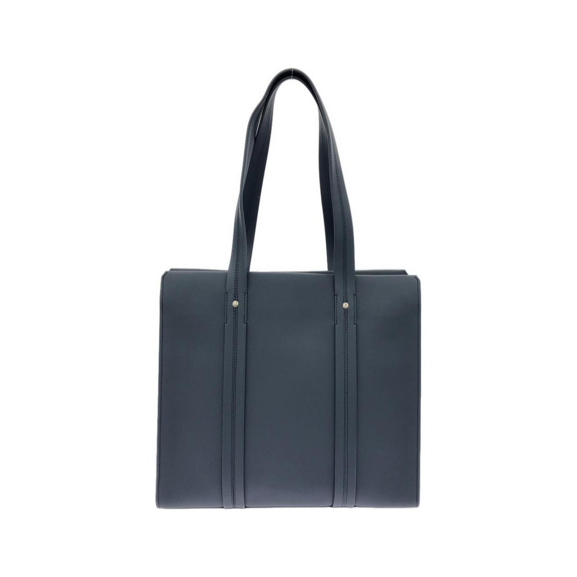 Louis Vuitton Navy Leather Handbag (Pre-Owned)