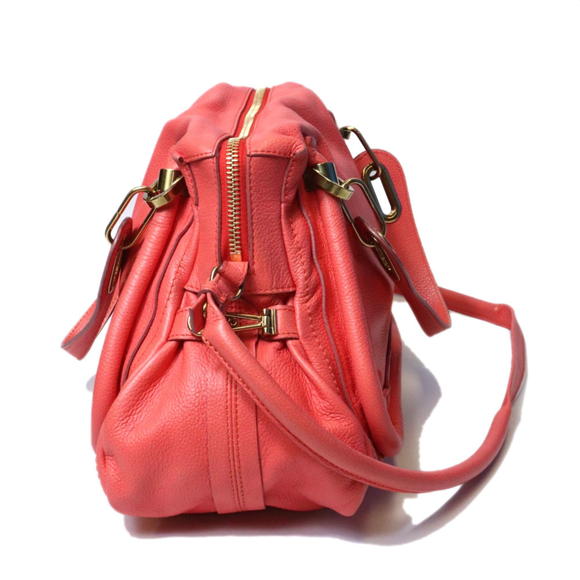 Chloé Pink Leather Shoulder Bag (Pre-Owned)