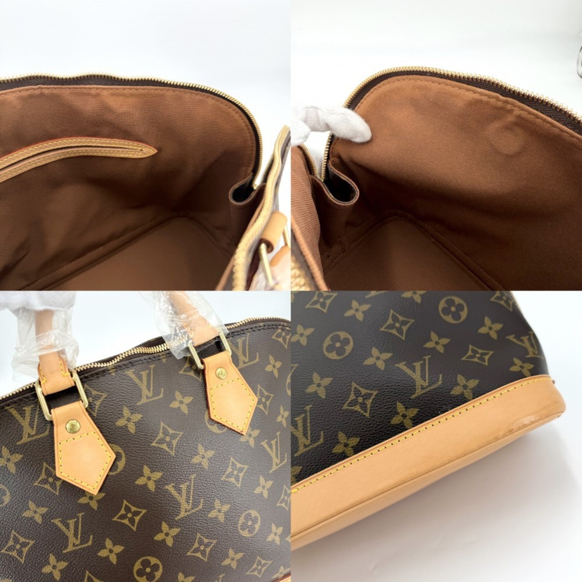 Louis Vuitton Brown Monogram Canvas Handbag (Pre-Owned)