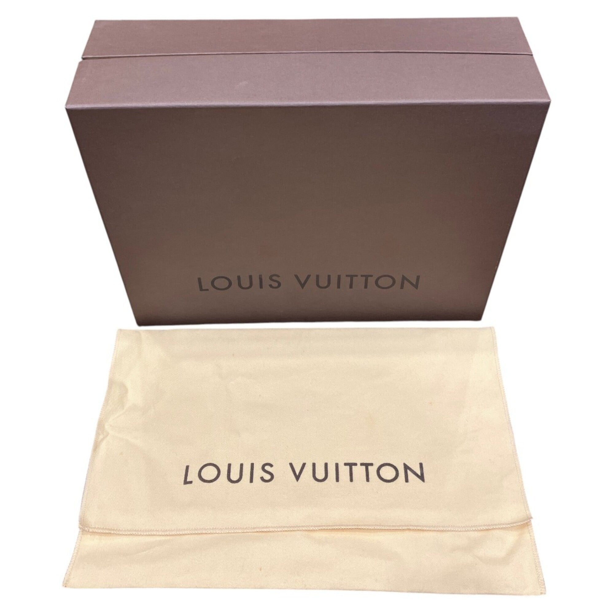 Louis Vuitton Brown Galle White Damier Canvas Pochette Shoulder Bag (Pre-Owned)