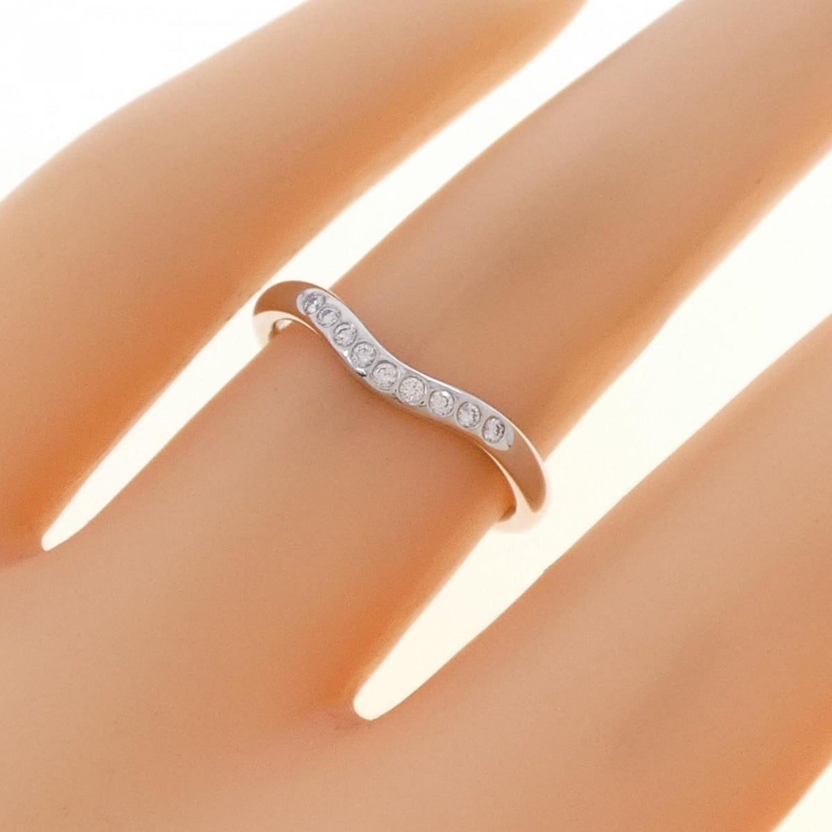 Tiffany Platinum Platinum 950 Band Ring (Pre-Owned)