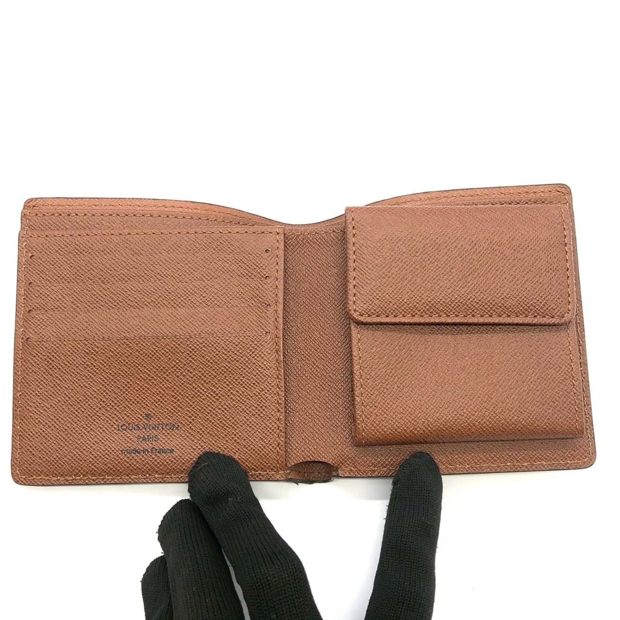 Louis Vuitton Brown Monogram Canvas Wallet (Bi-Fold) (Pre-Owned)