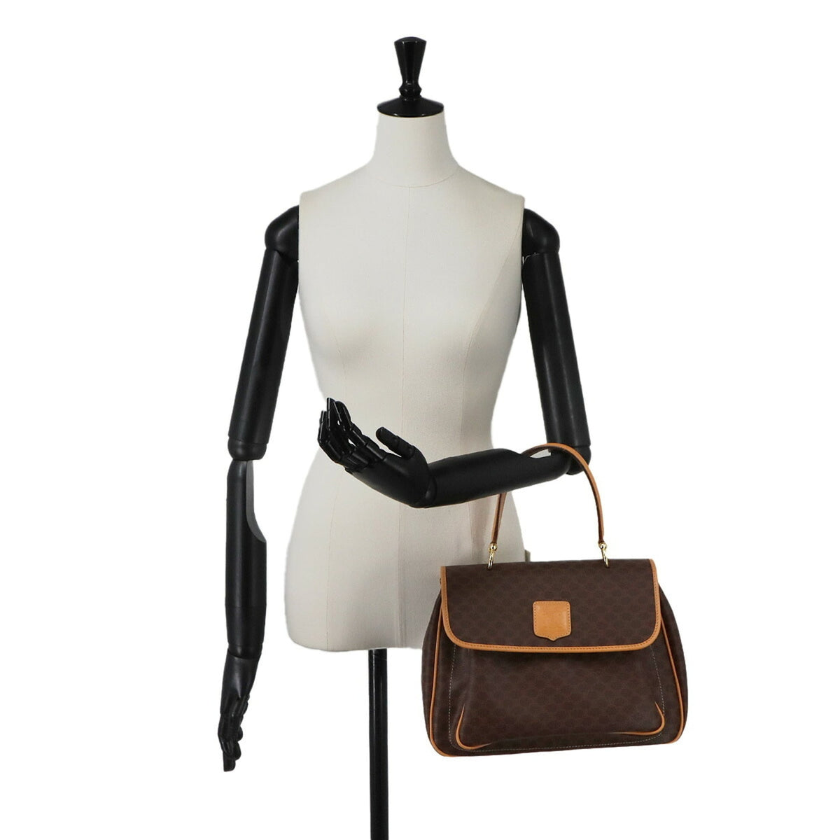 Celine Brown Pvc Leather Handbag (Pre-Owned)