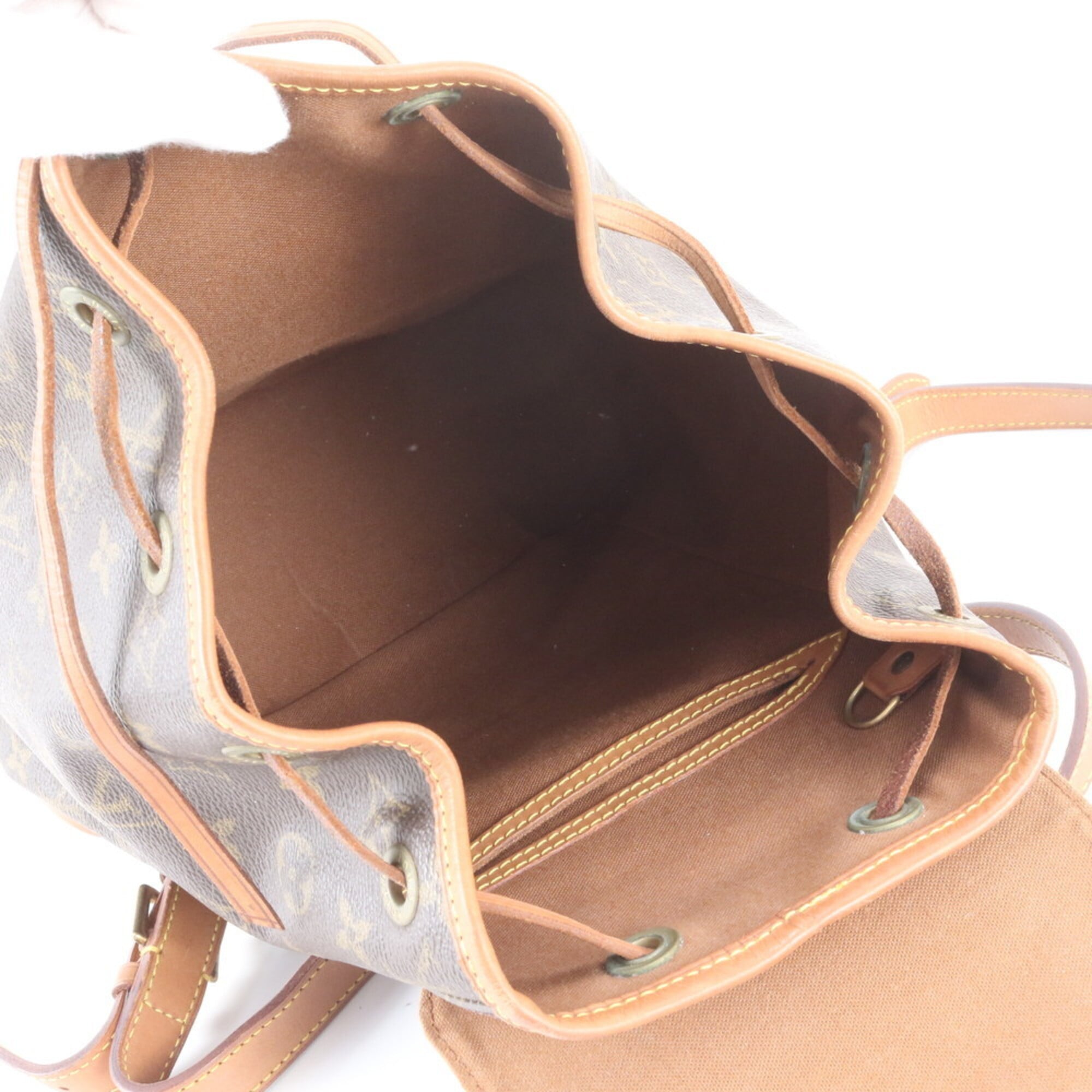Louis Vuitton Brown Monogram White Monogram Backpack Handbag (Pre-Owned)