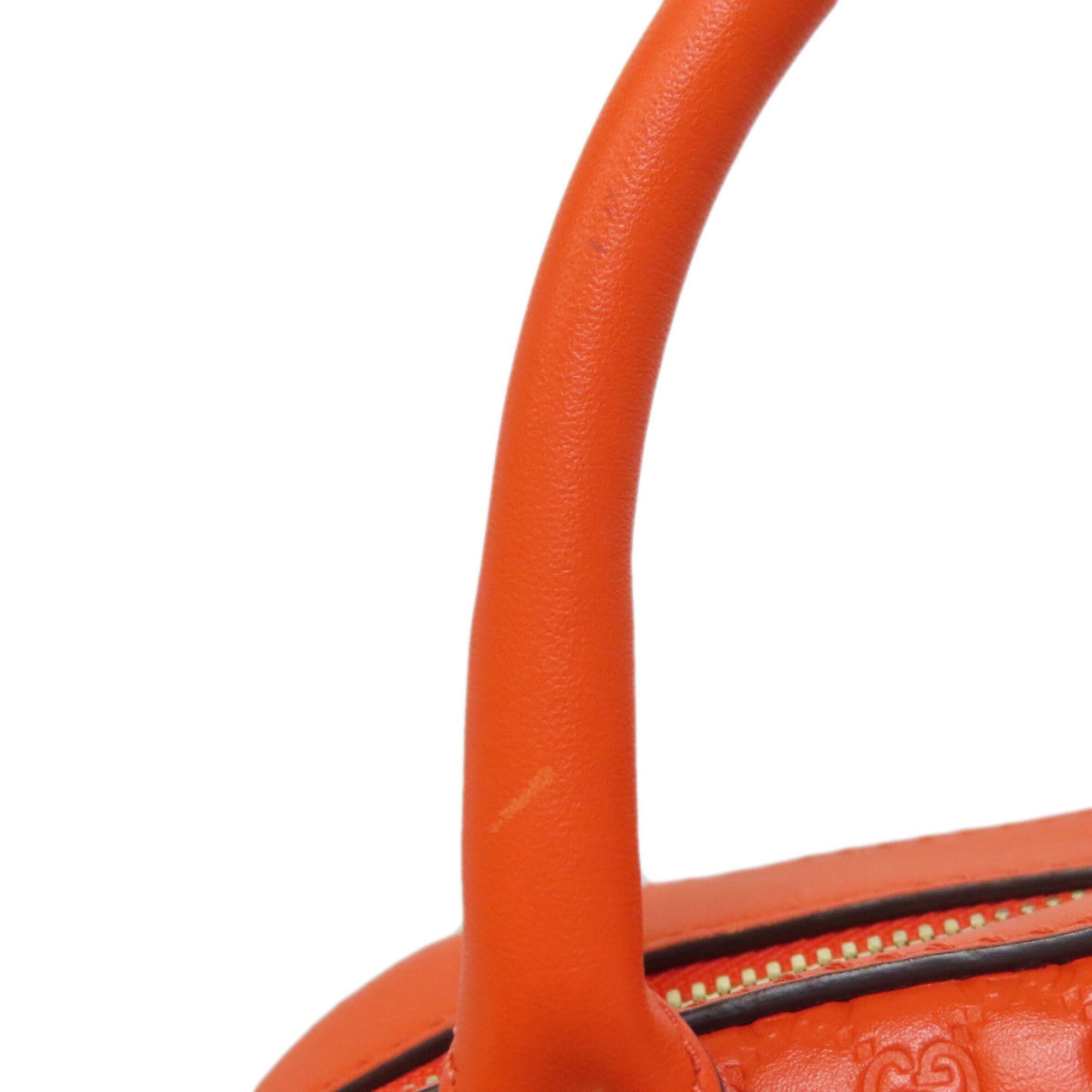 Gucci Orange Leather Handbag (Pre-Owned)