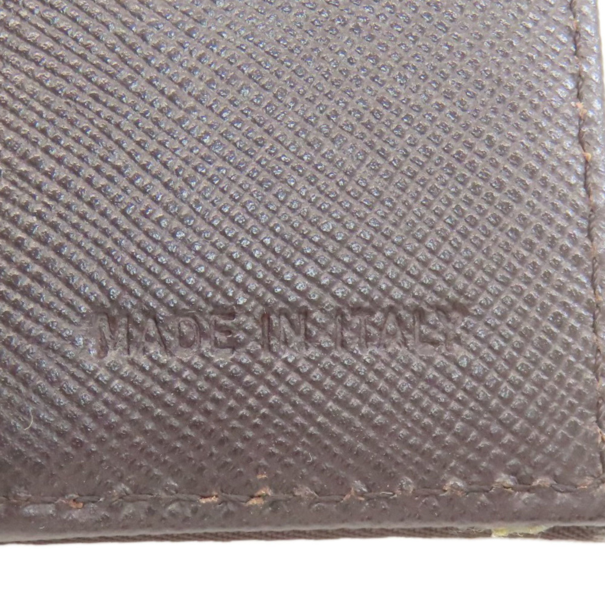Prada Dark Brown Nylon Wallet (Bi-Fold) (Pre-Owned)