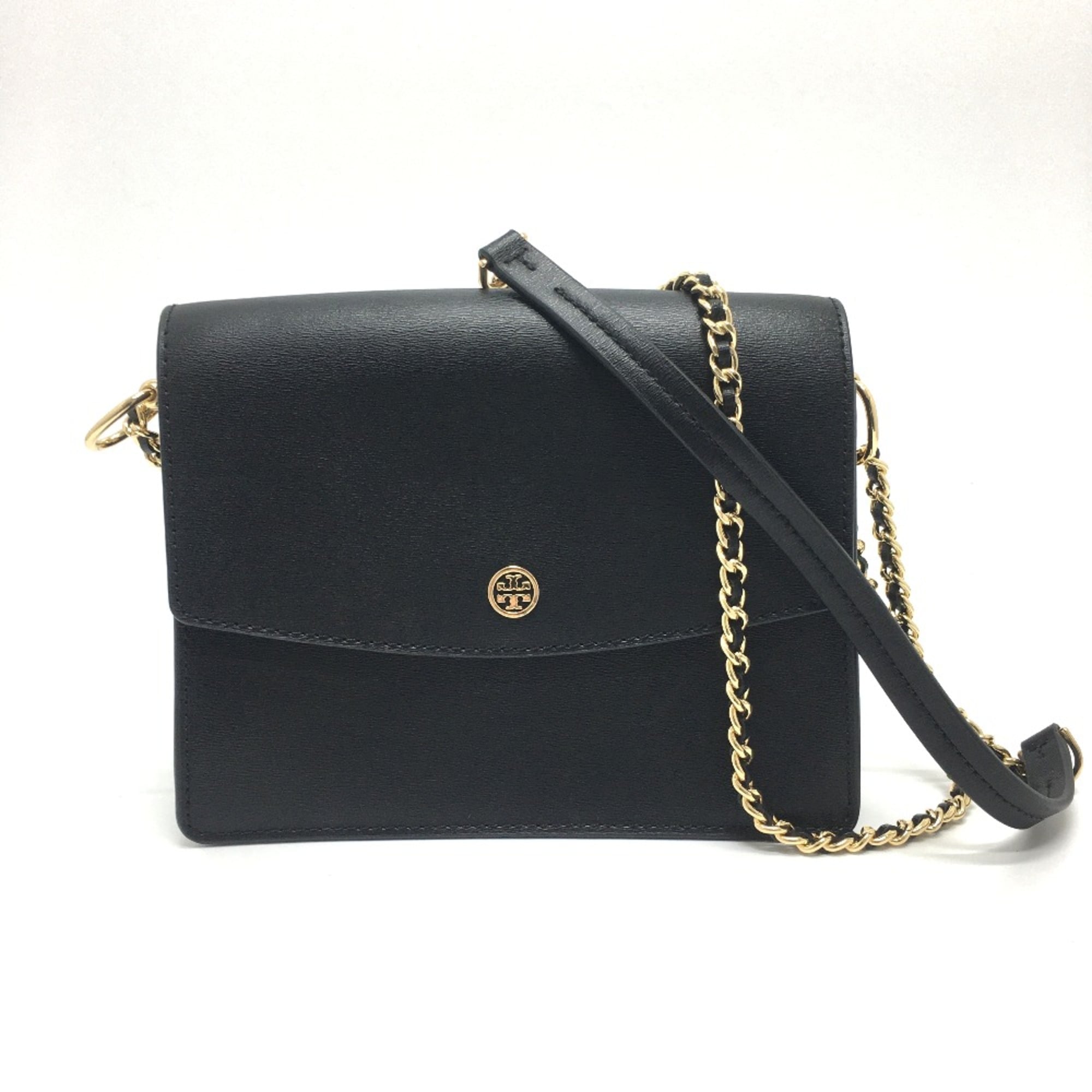 Tory Burch Black Leather Shoulder Bag (Pre-Owned)