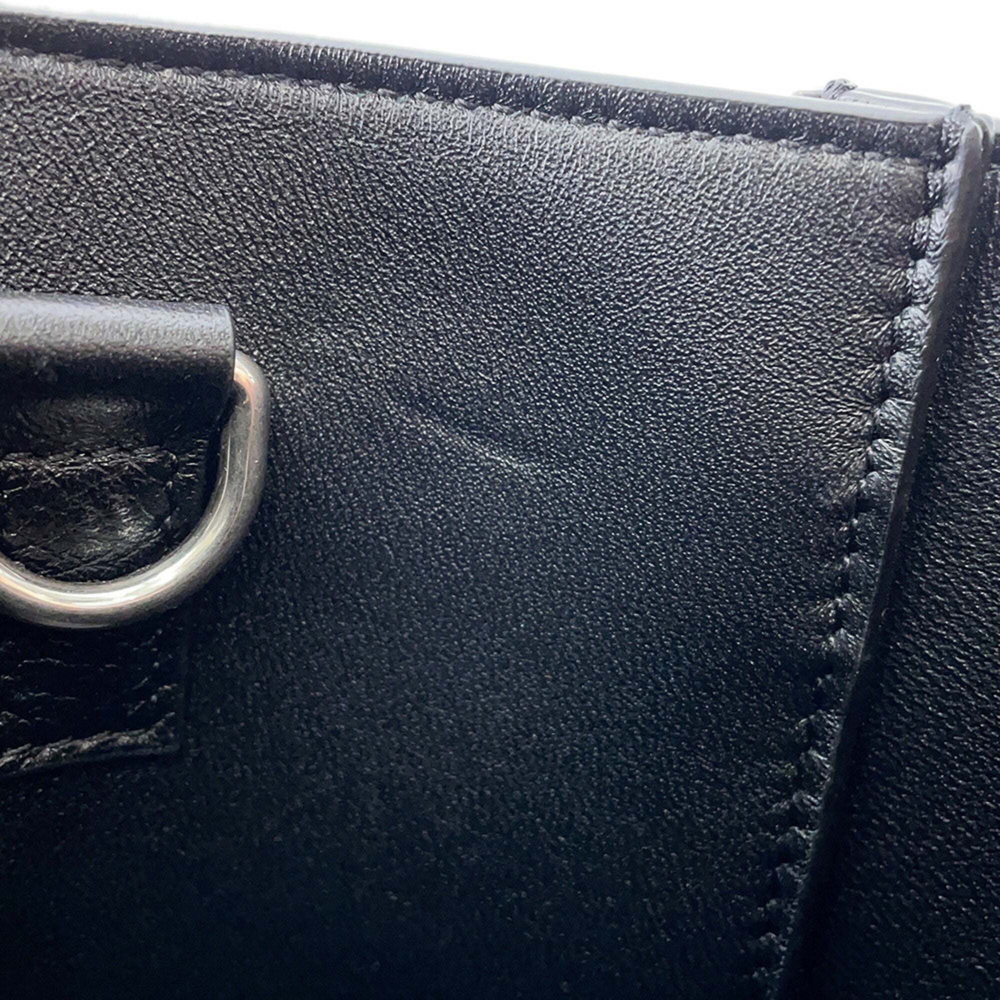 Celine Black Leather Handbag Tote Bag (Pre-Owned)