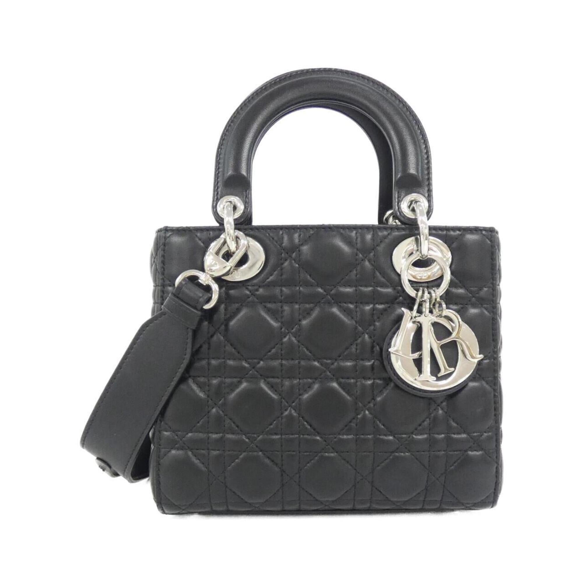 Christian Dior Black Leather Handbag (Pre-Owned)