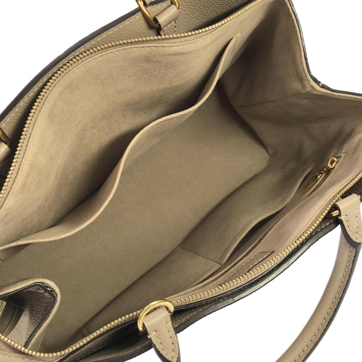 Louis Vuitton Beige Tourterelle Leather Handbag (Pre-Owned)