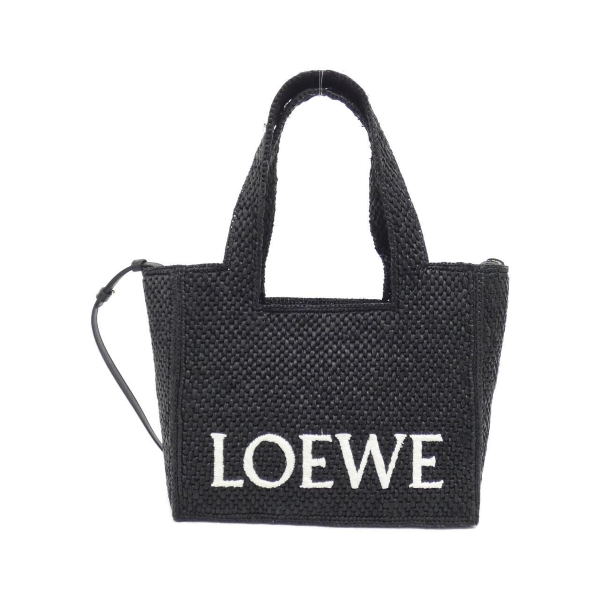 Loewe Black Raffia Handbag (Pre-Owned)