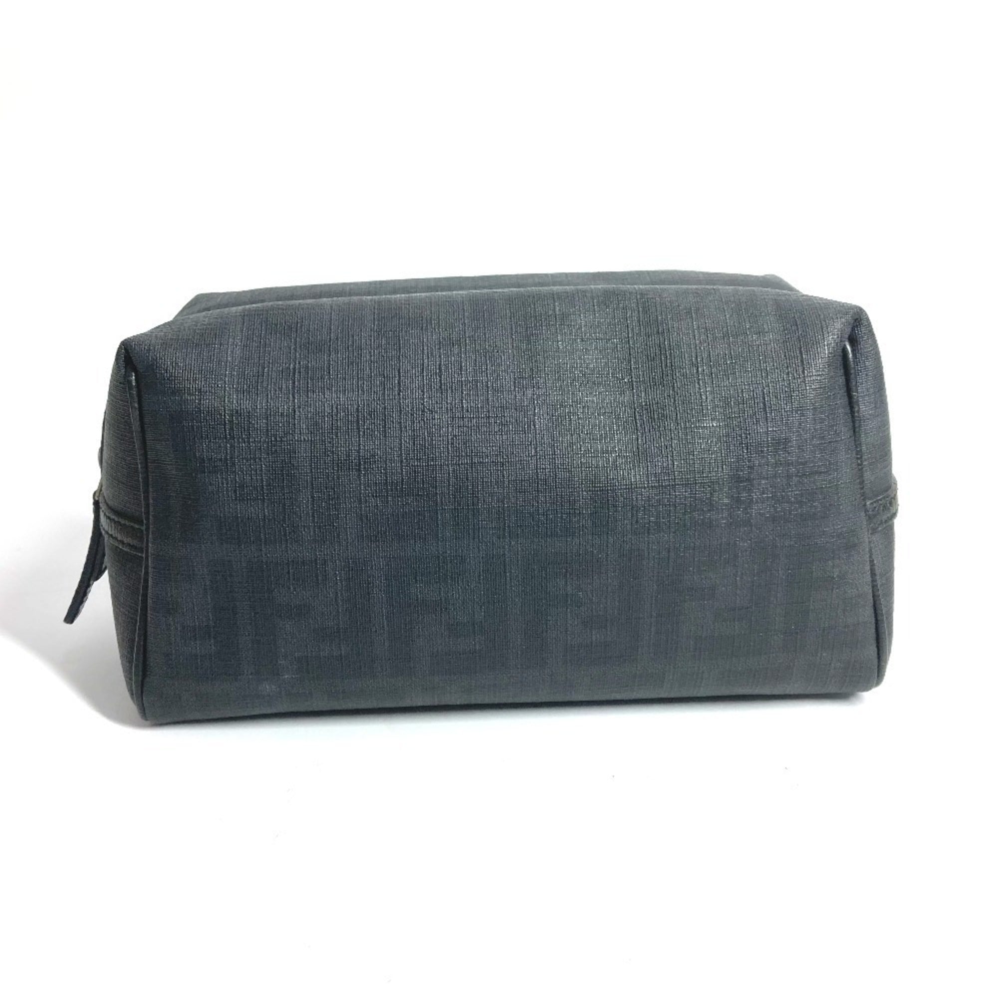 Fendi Zucca Black Pvc Pouch (Pre-Owned)