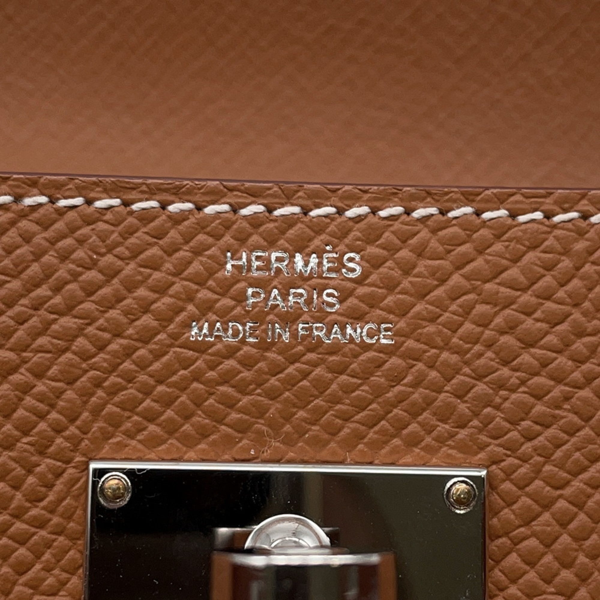 Hermes Kelly Gold Epsom Leather Long Wallet (Bi-Fold) (Pre-Owned)