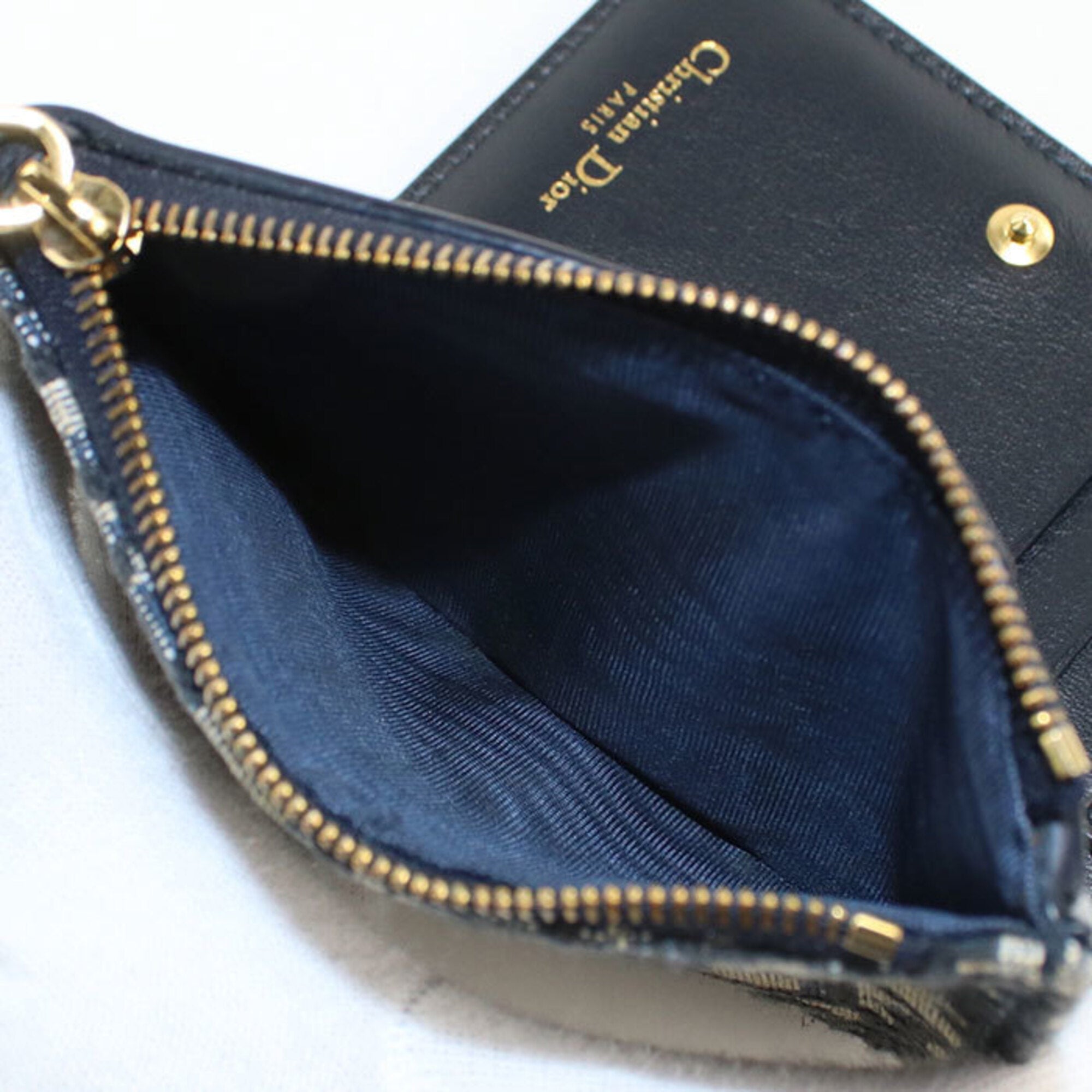 Christian Dior Navy Wallet (Bi-Fold) (Pre-Owned)