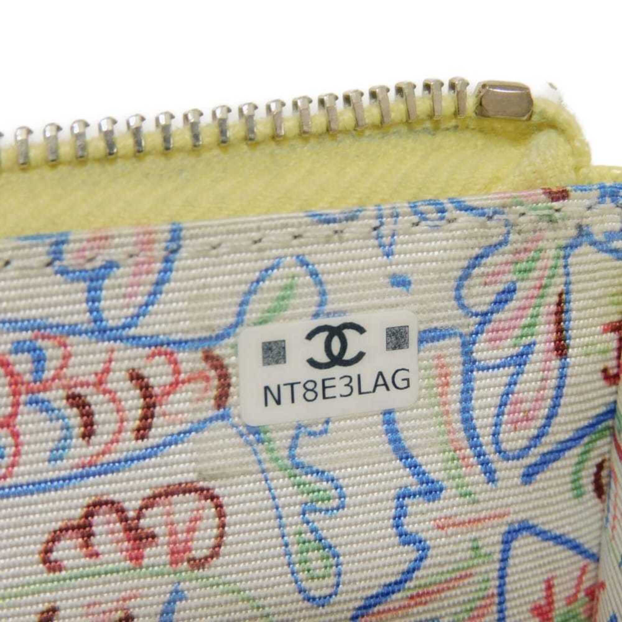 Chanel Yellow Grained Calfskin Coin Purse/Coin Case (Pre-Owned)