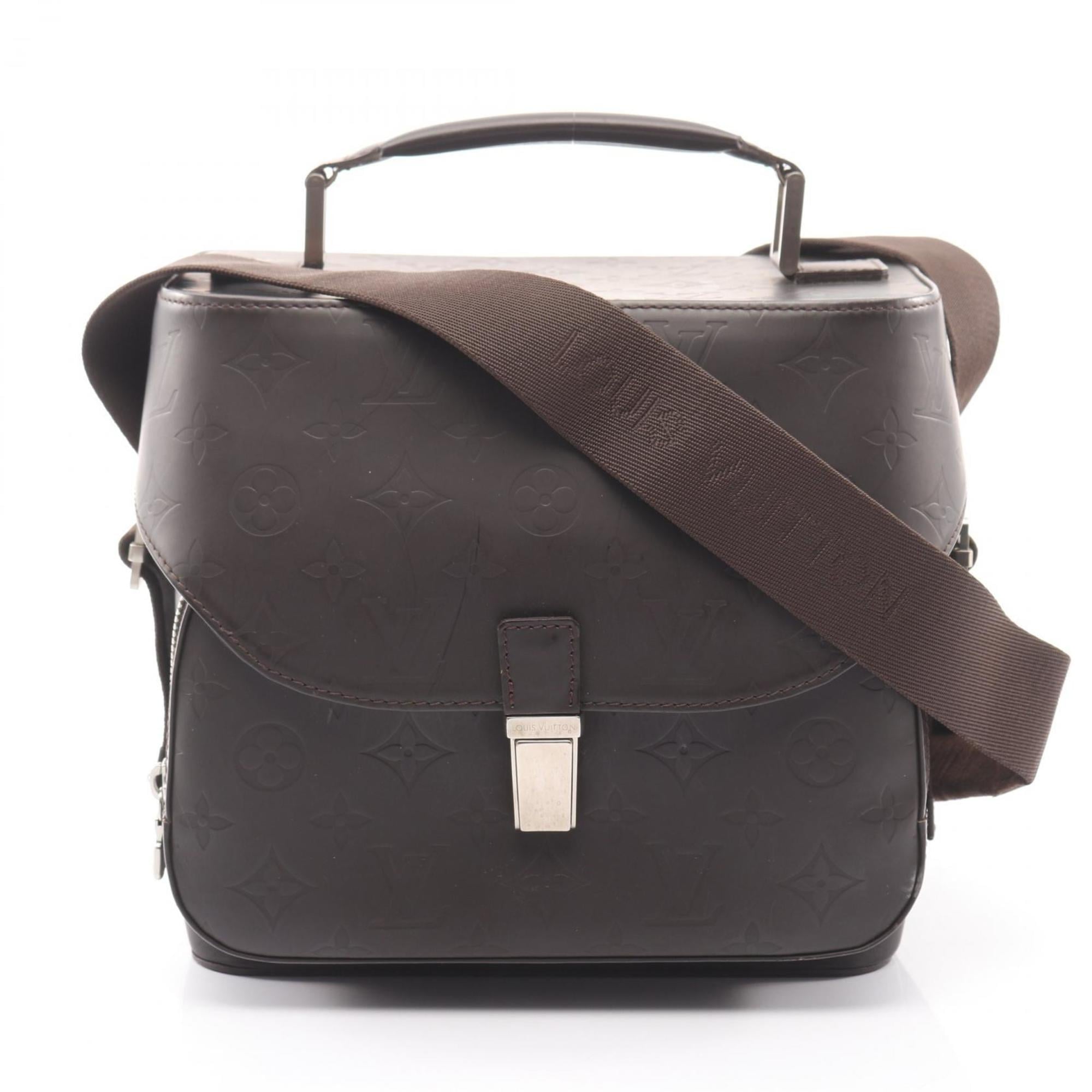 Louis Vuitton Brown Monogram Glacé Monogram Leather Handbag Shoulder Bag (Pre-Owned)