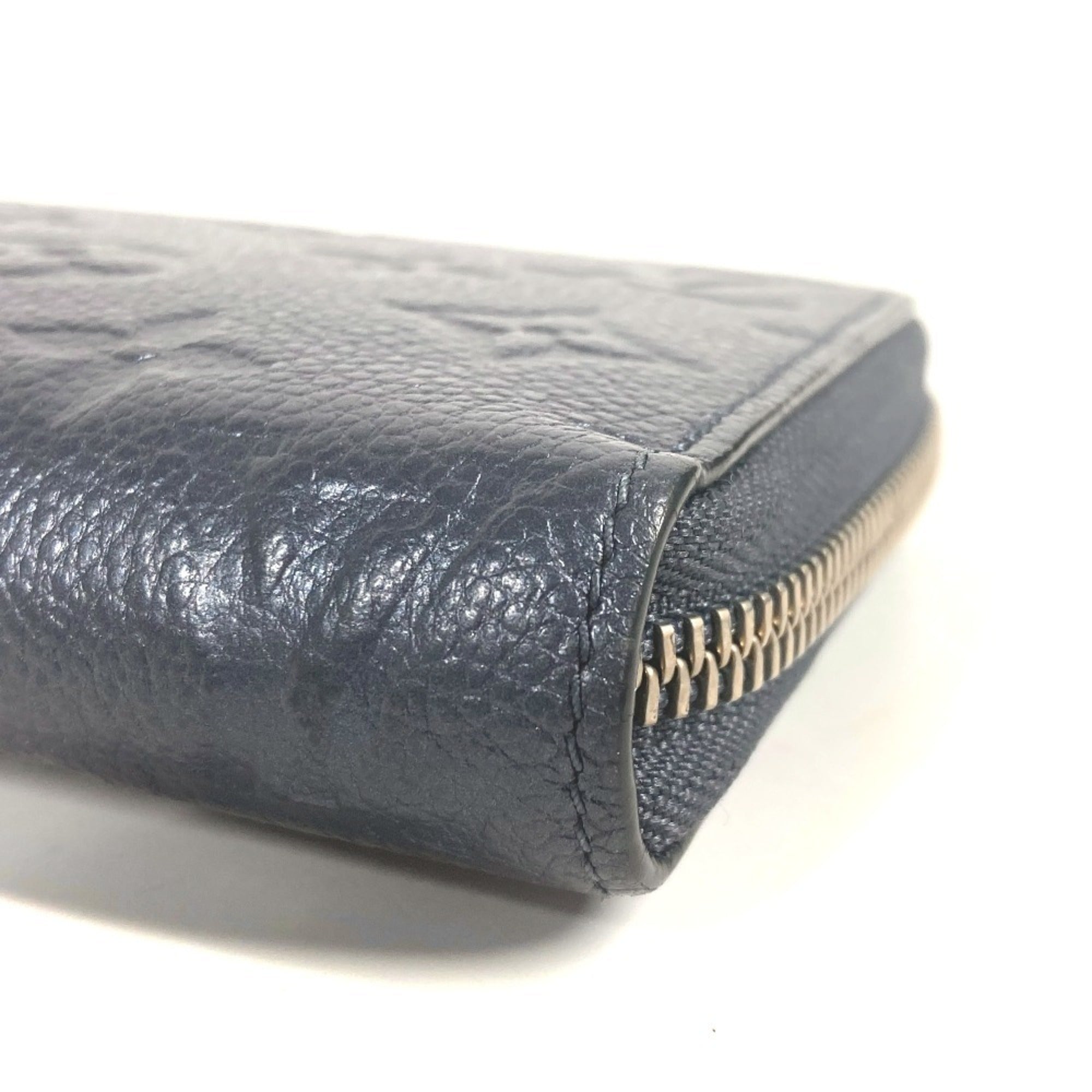 Louis Vuitton Blue Monogram Empreinte Leather Long Wallet (Bi-Fold) (Pre-Owned)