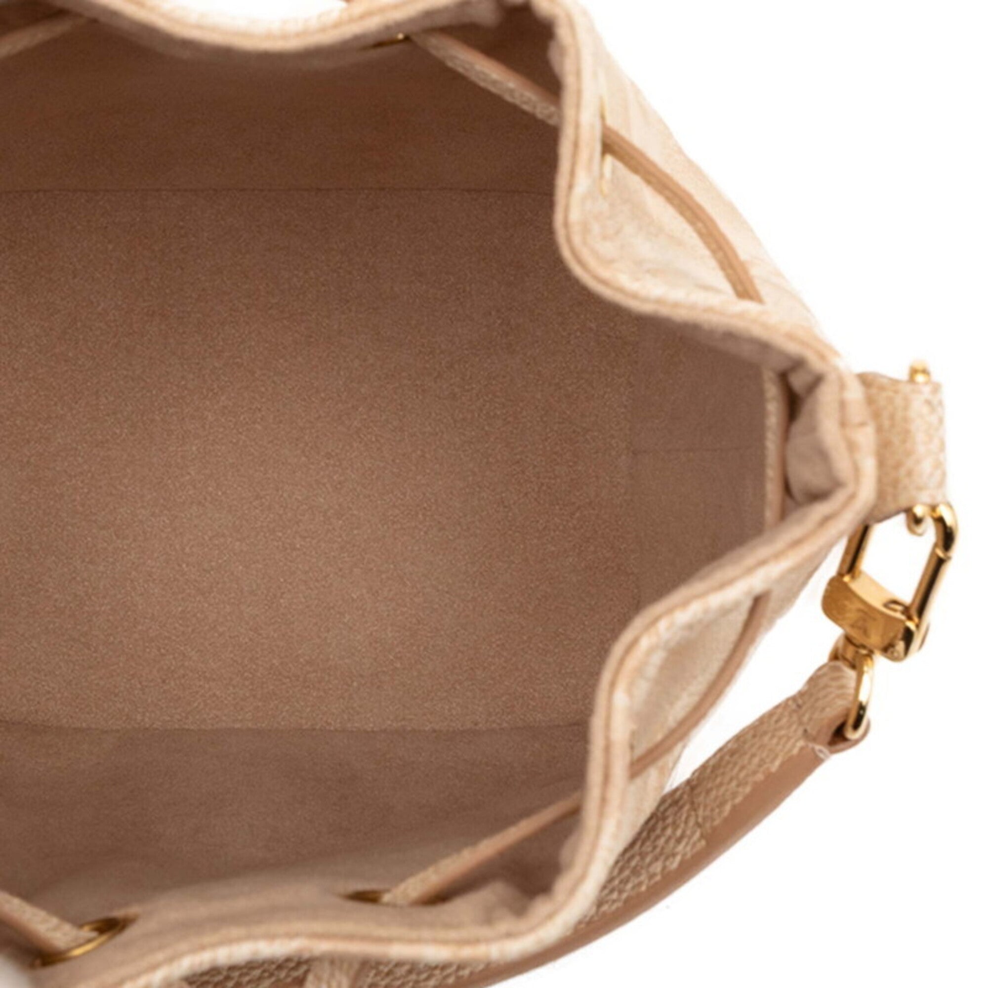 Louis Vuitton Beige White Monogram Empreinte Handbag Shoulder Bag (Pre-Owned)