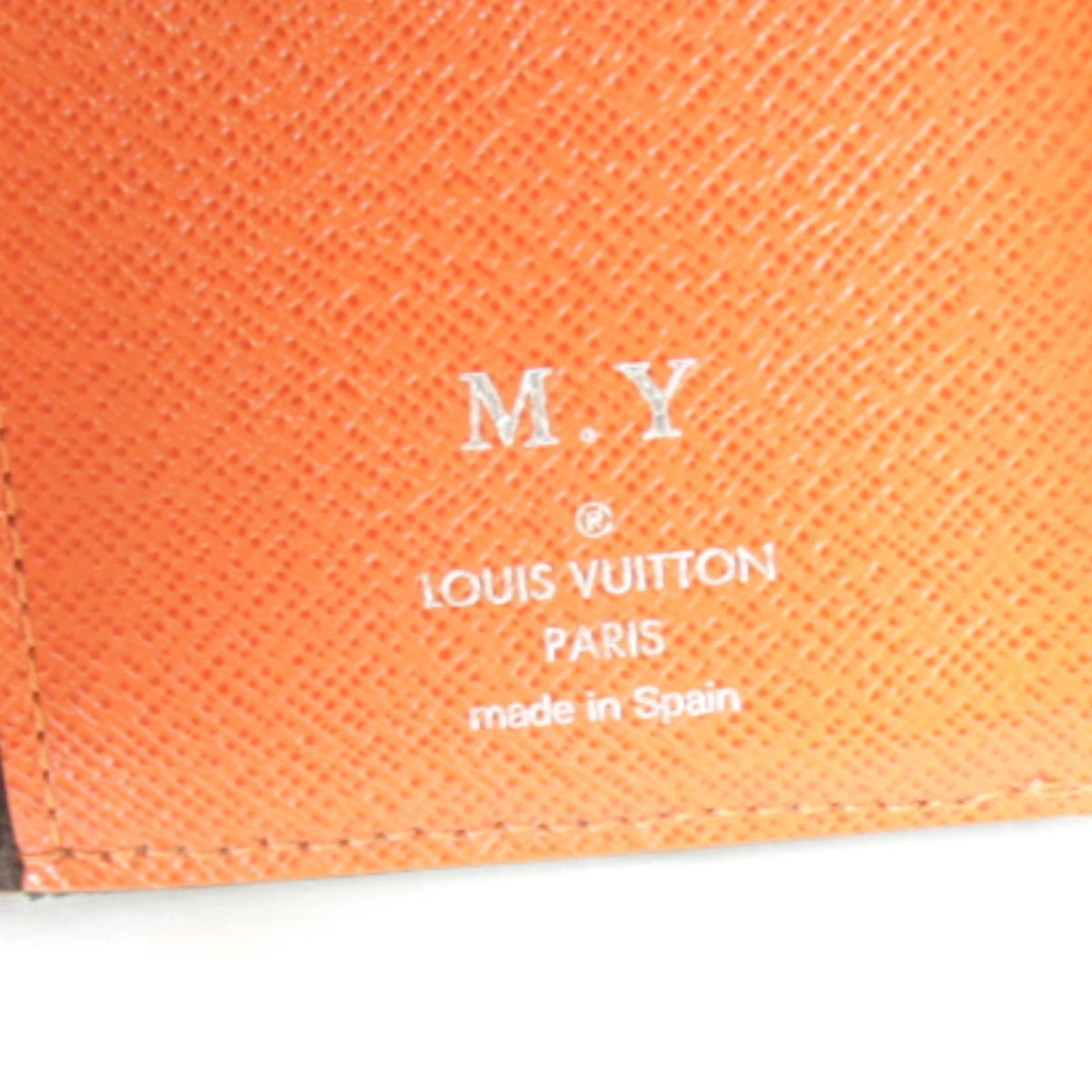 Louis Vuitton Brown Monogram Orange Monogram Epi Leather Wallet (Tri-Fold) (Pre-Owned)