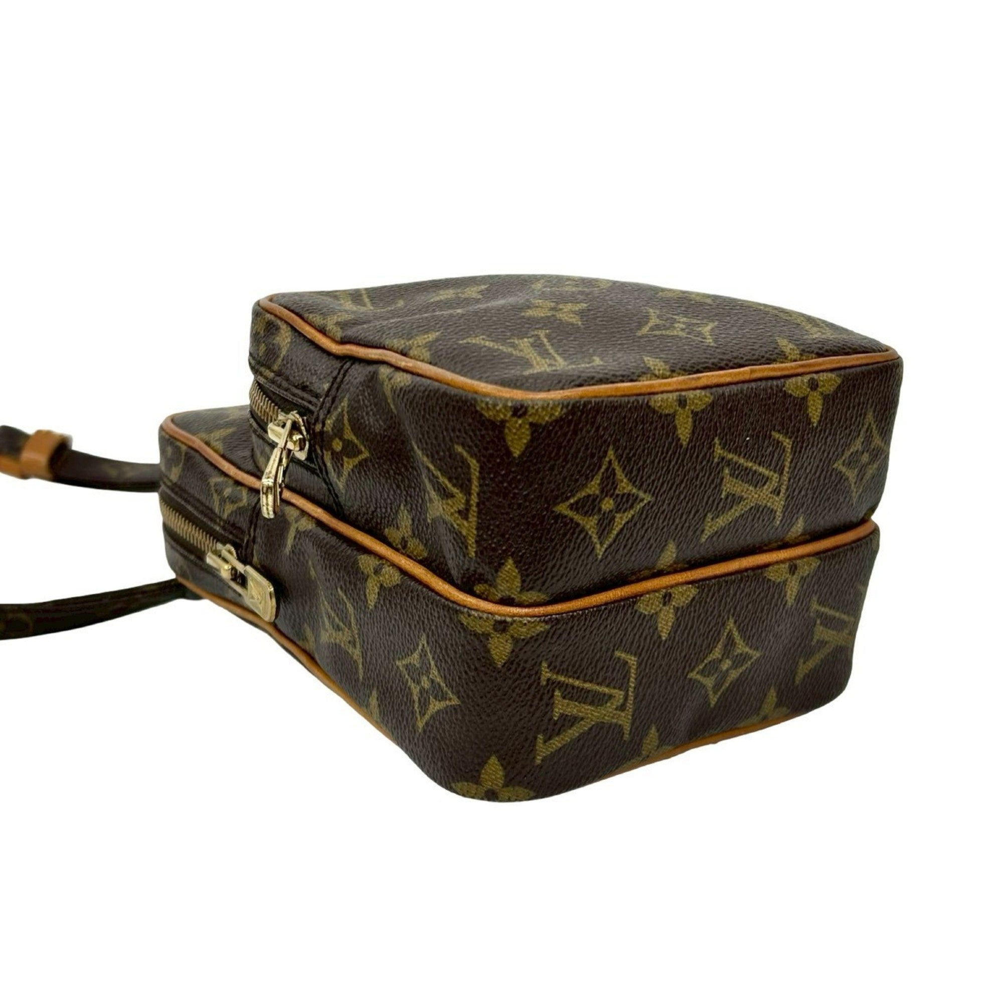 Louis Vuitton Brown Leather Pvc Pochette Shoulder Bag (Pre-Owned)