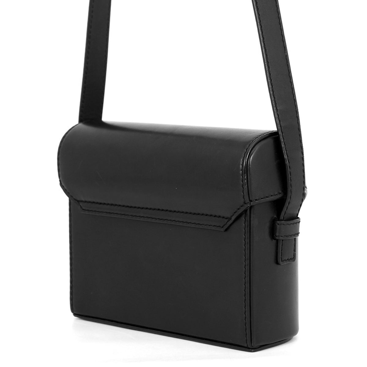 Yves Saint Laurent Black Leather Handbag Shoulder Bag (Pre-Owned)