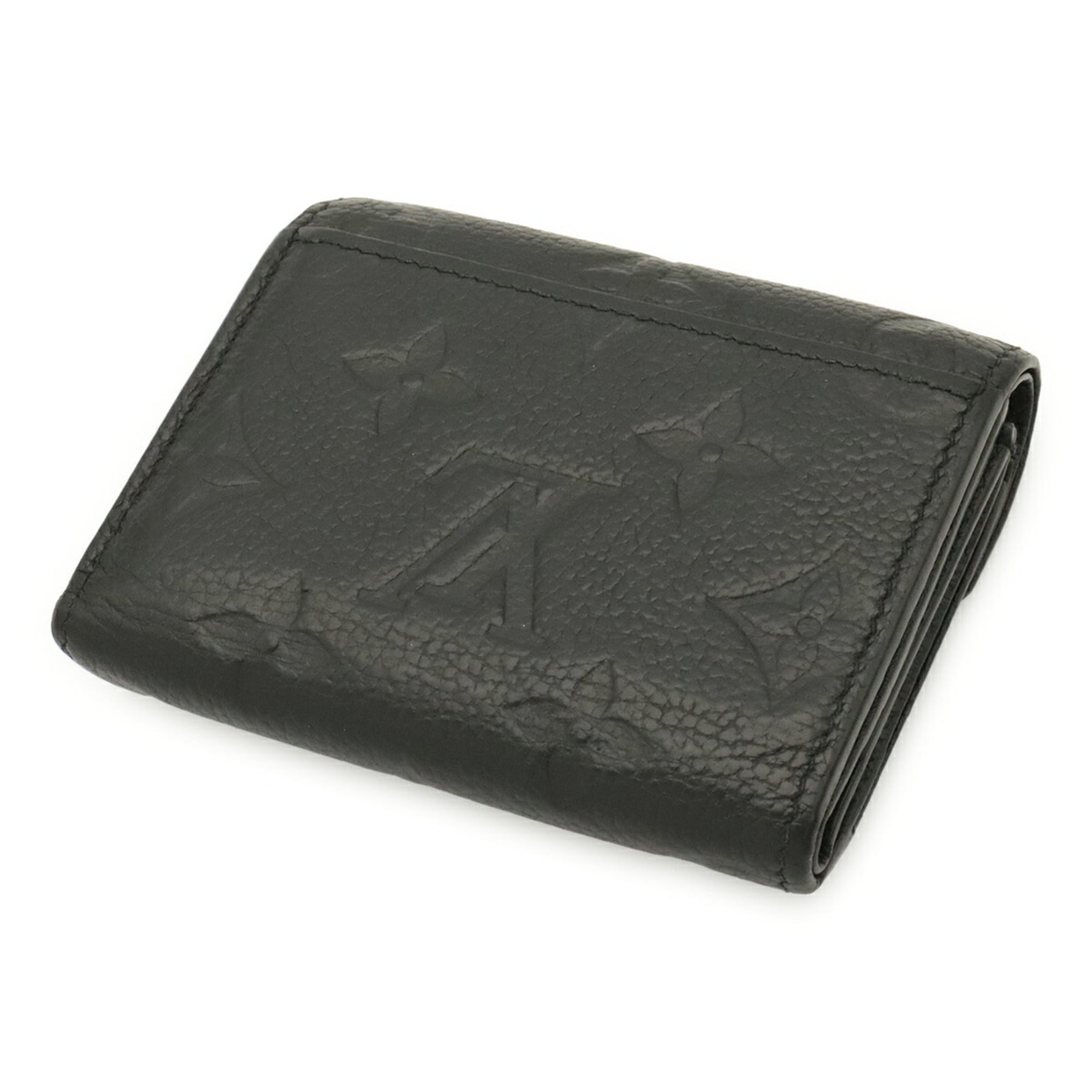 Louis Vuitton Black Noir Monogram Empreinte Wallet (Tri-Fold) (Pre-Owned)