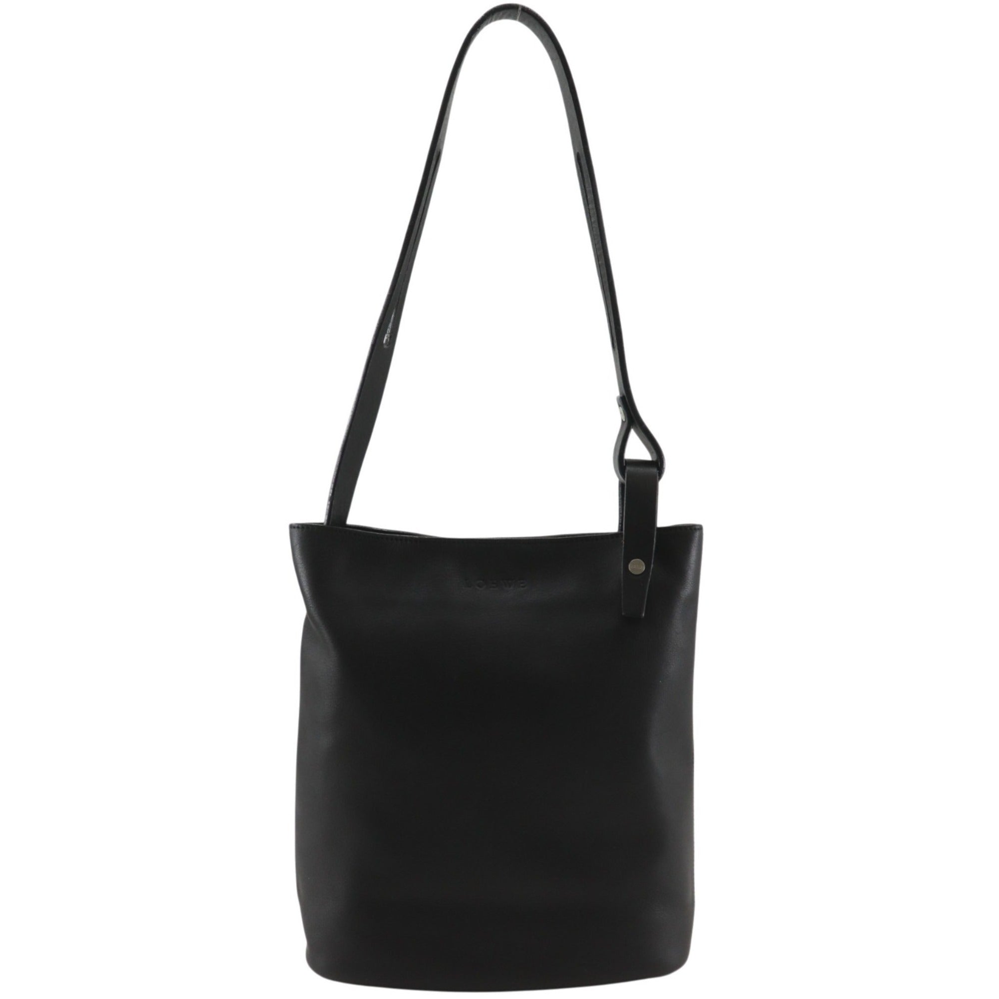 Loewe Black Leather Shoulder Bag (Pre-Owned)