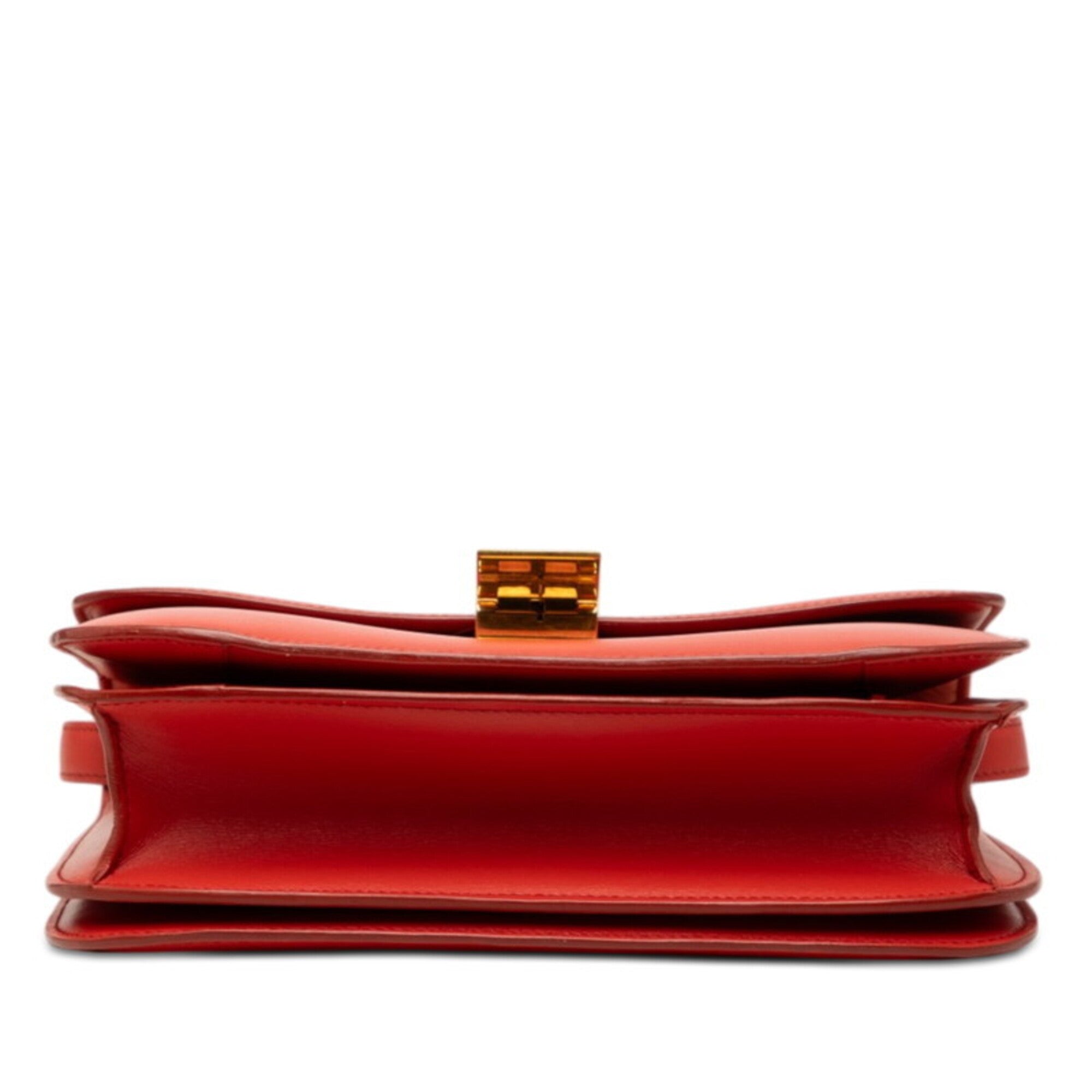 Celine Orange Leather Shoulder Bag (Pre-Owned)