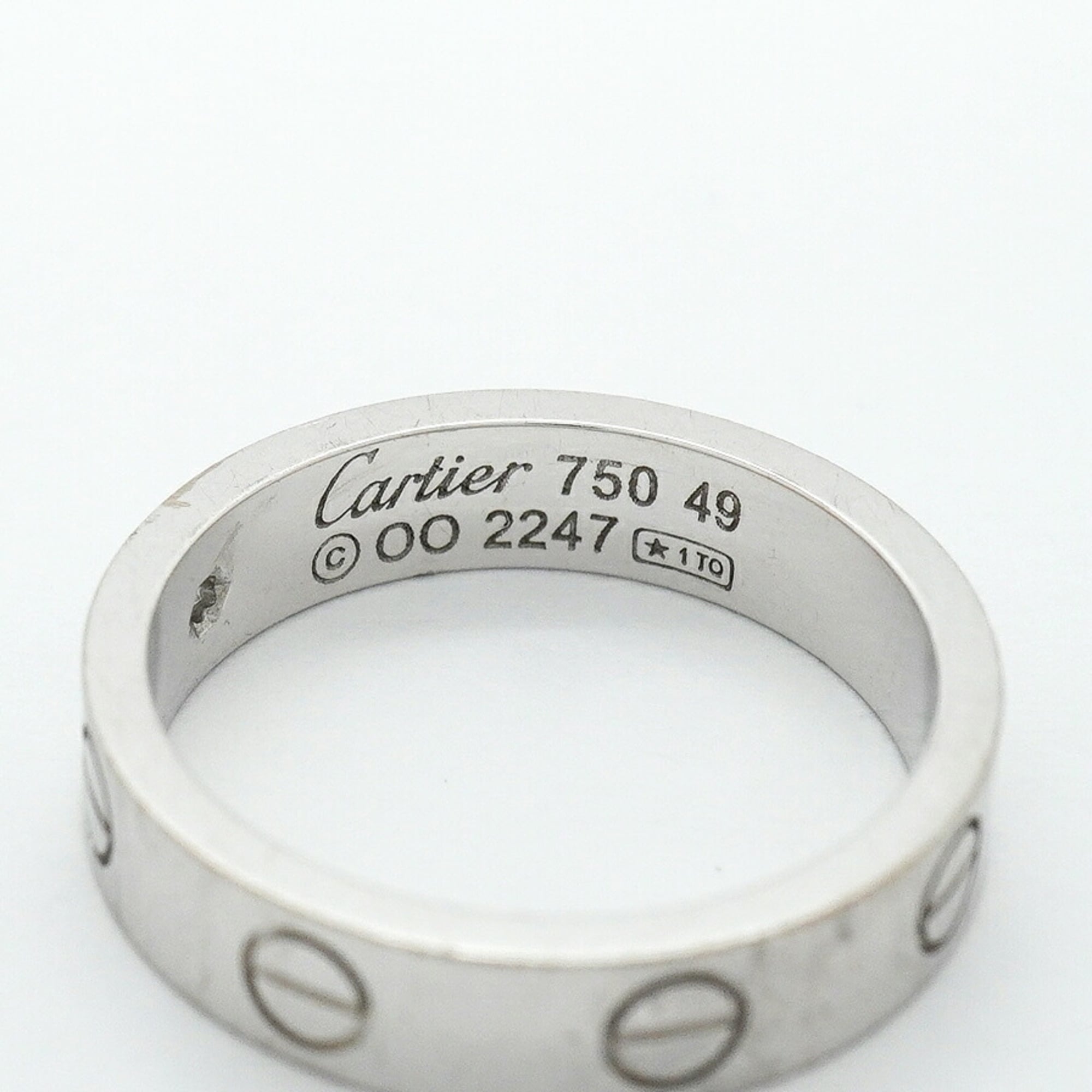 Cartier White Gold (18K) Band Ring (Pre-Owned)