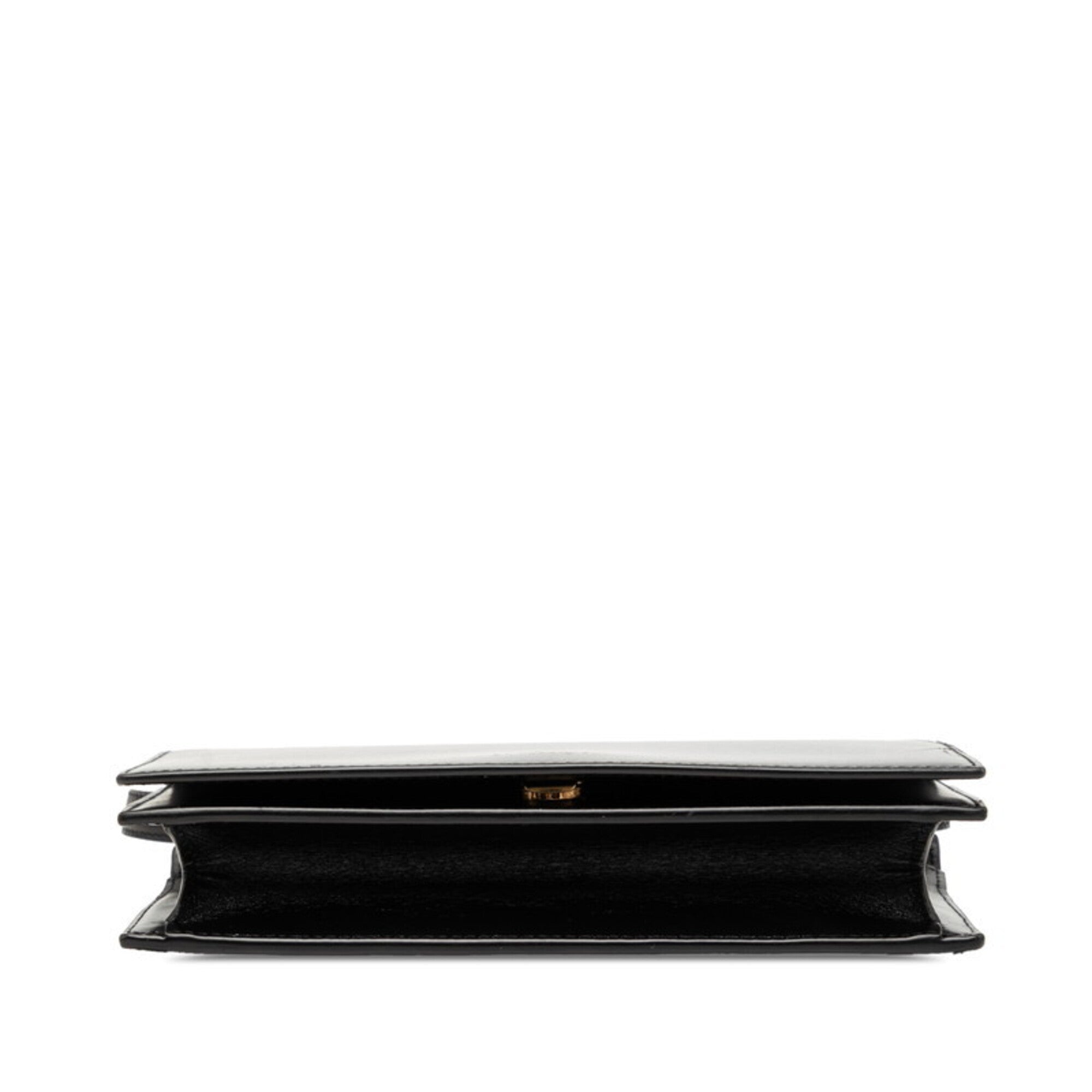 Saint Laurent Black Leather Shoulder Bag (Pre-Owned)