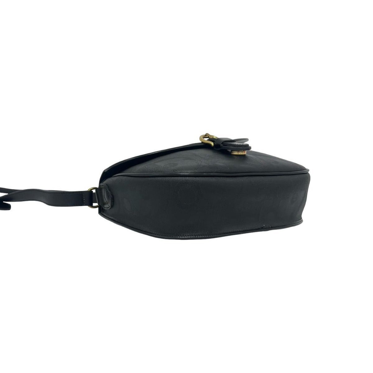 Christian Dior Black Leather Pvc Crossbody Bag Shoulder Bag (Pre-Owned)