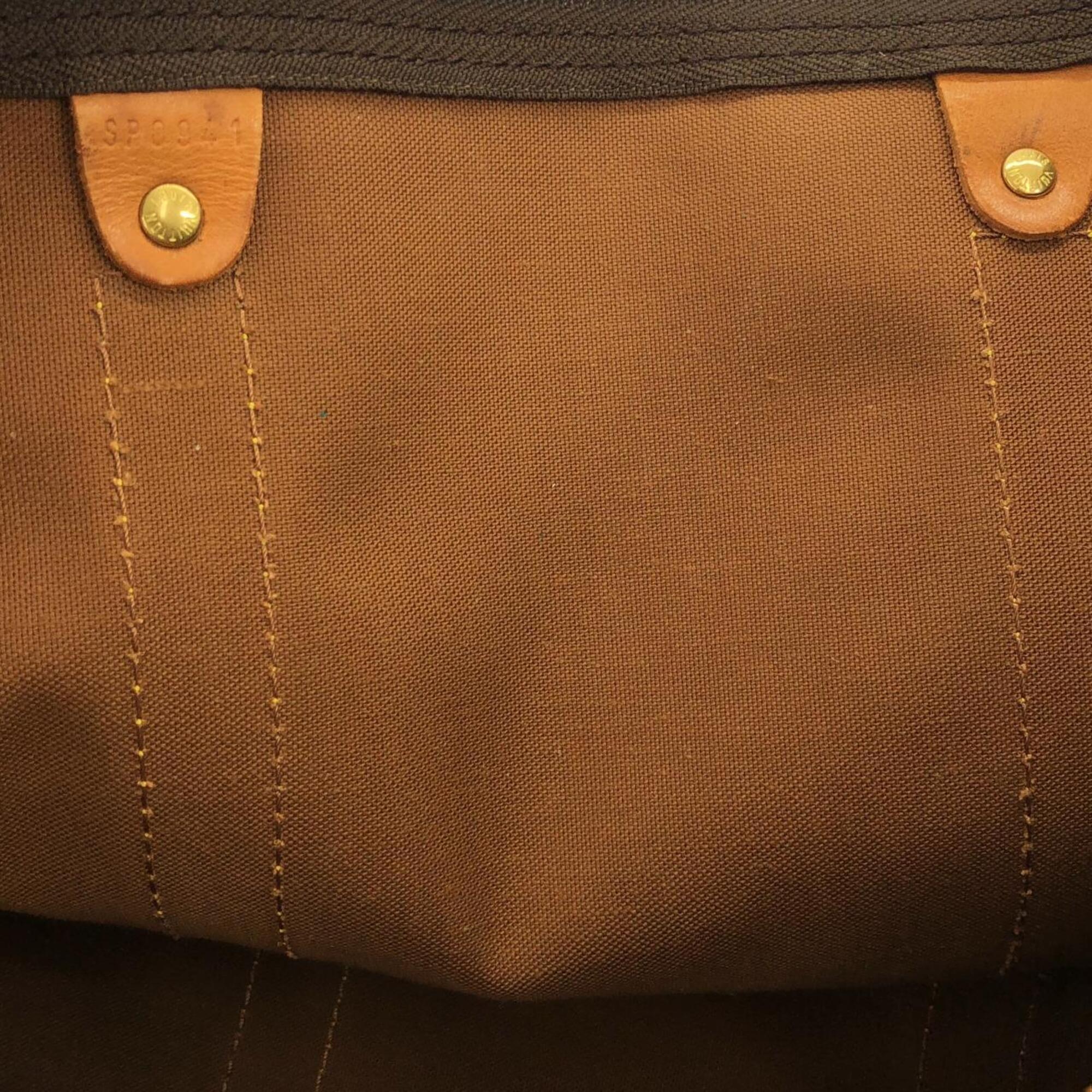 Louis Vuitton Marron Coated Canvas Boston Bag (Pre-Owned)