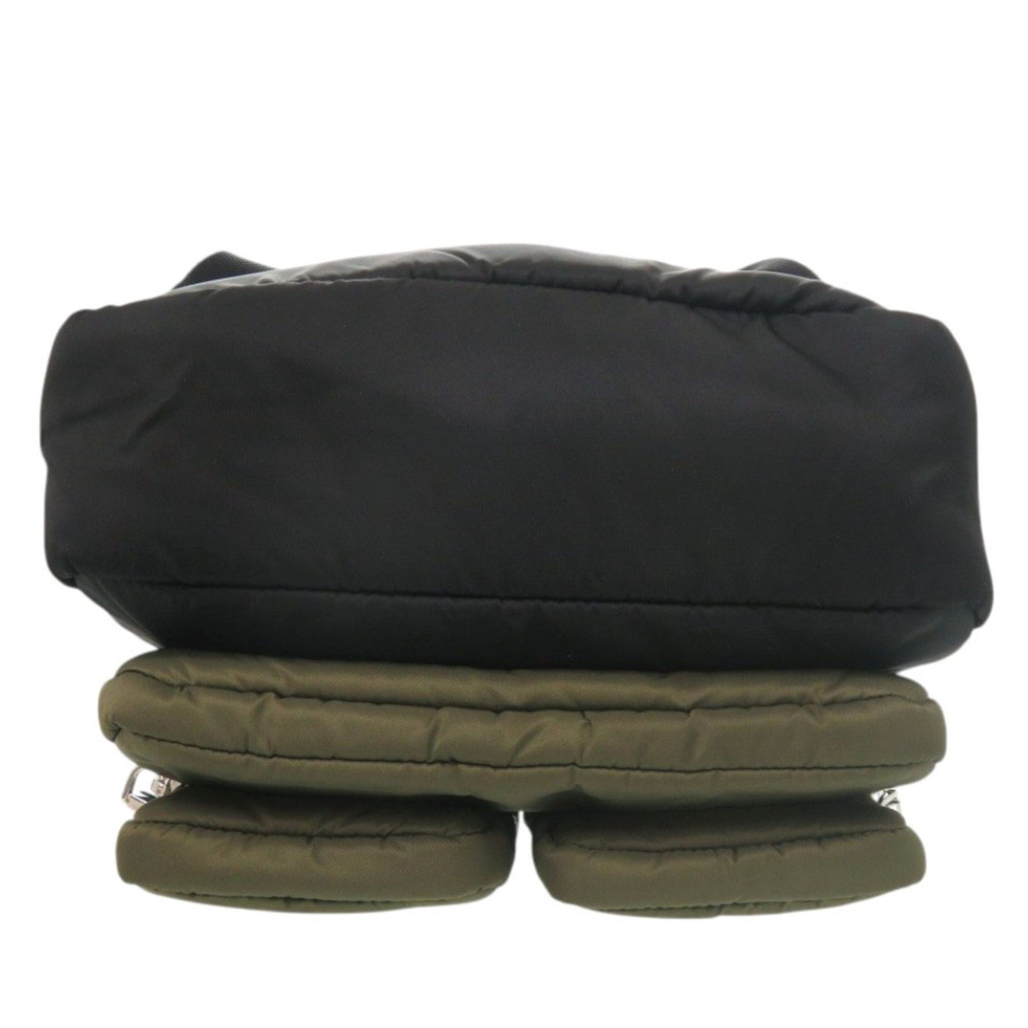 Prada Black Khaki Nylon Backpack (Pre-Owned)
