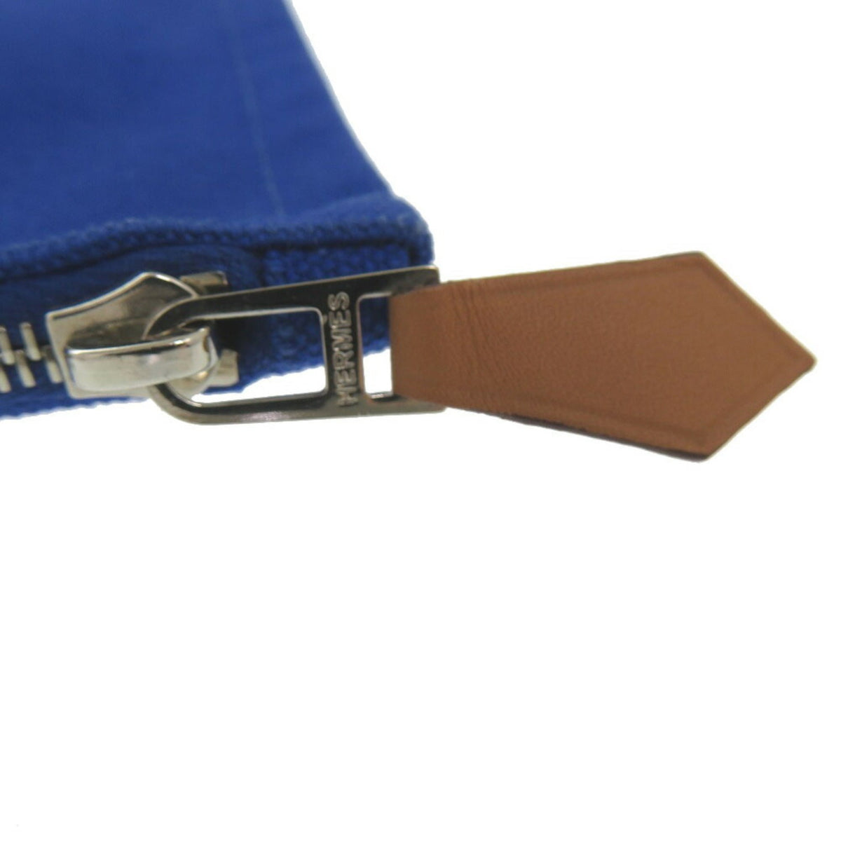 Hermes Blue Cotton Canvas Pouch (Pre-Owned)