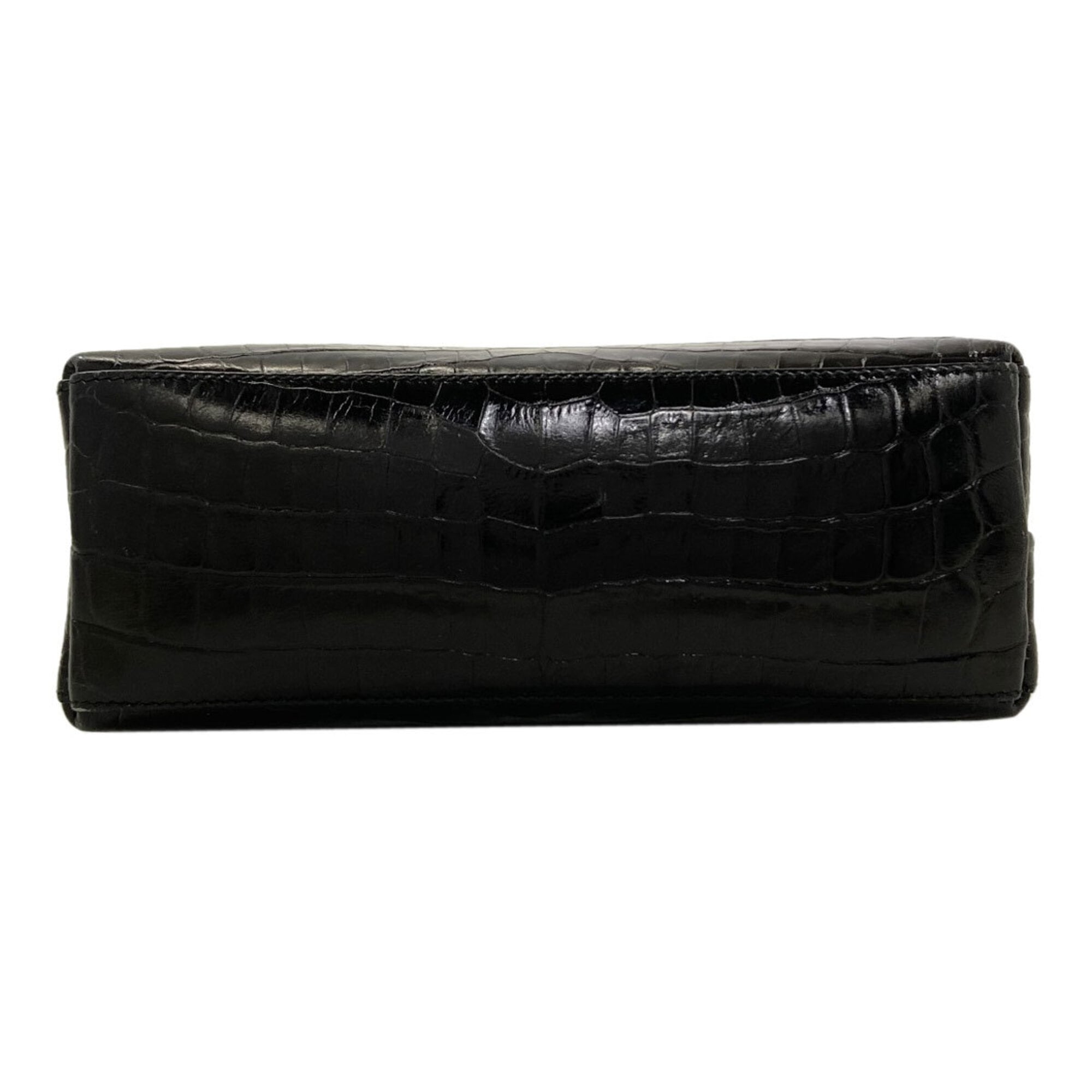 Salvatore Ferragamo Black Leather Handbag (Pre-Owned)