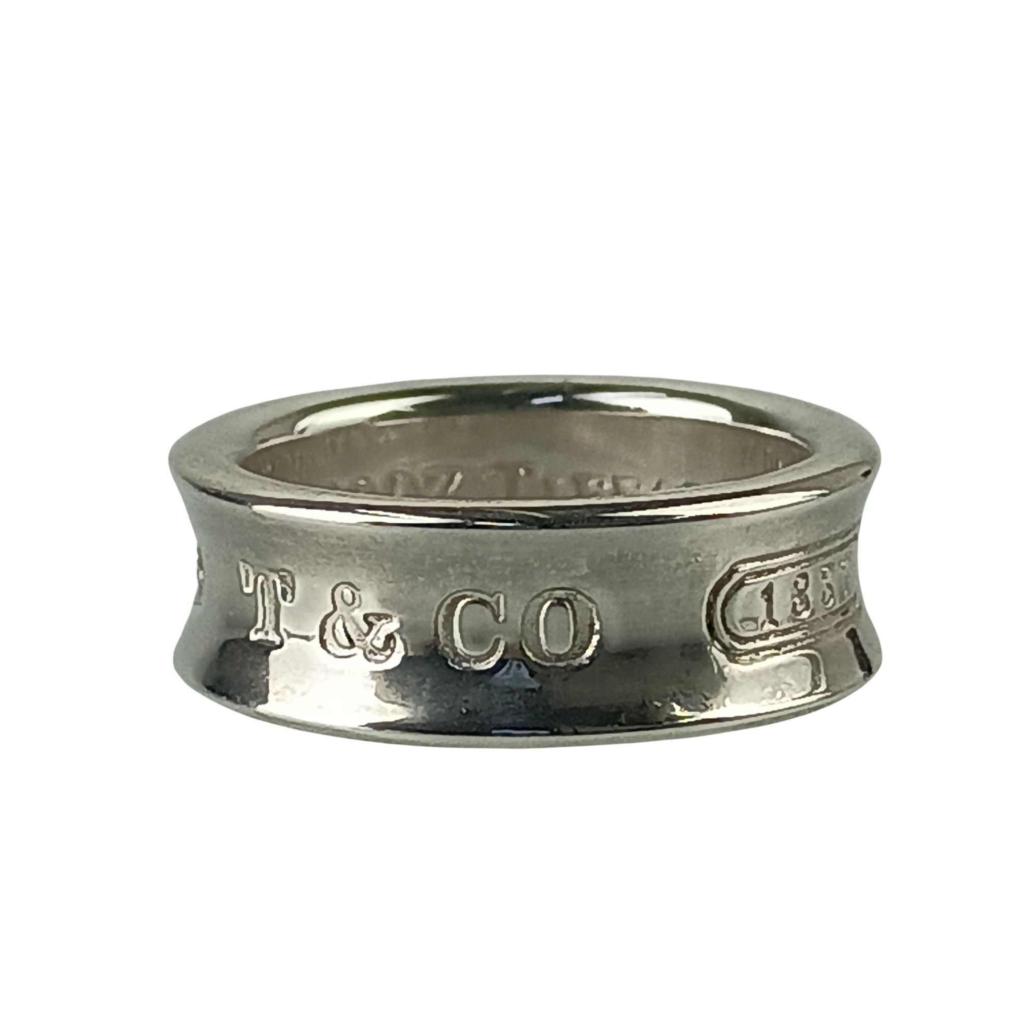 Tiffany 1837 Silver Silver 925 Band Ring (Pre-Owned)