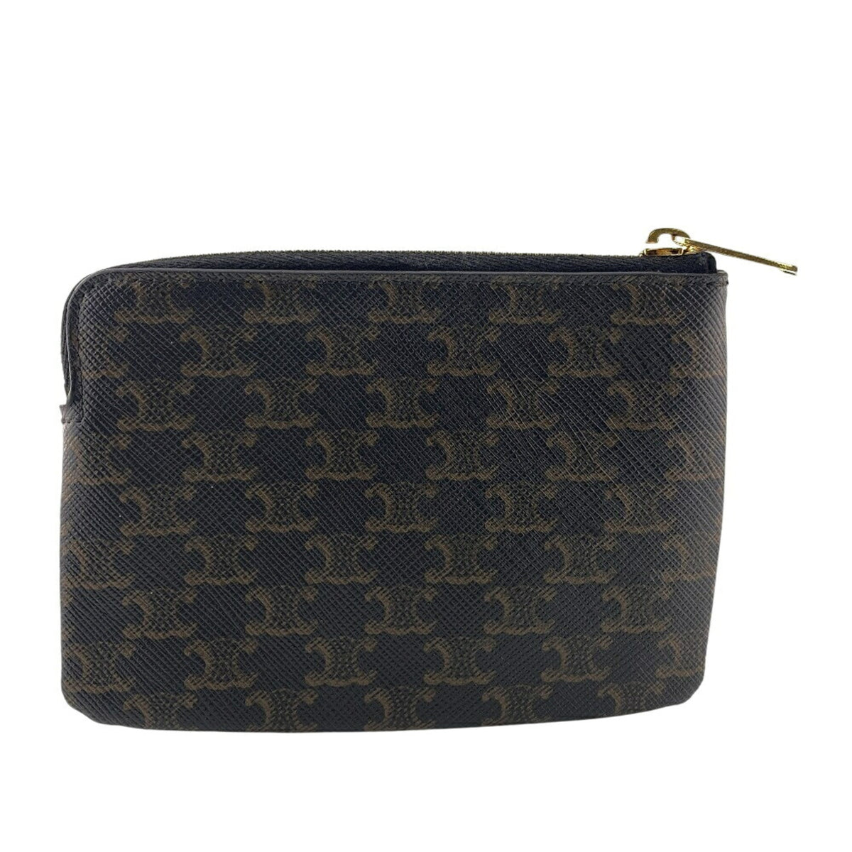 Celine Black Brown Pvc Coin Purse/Coin Case (Pre-Owned)