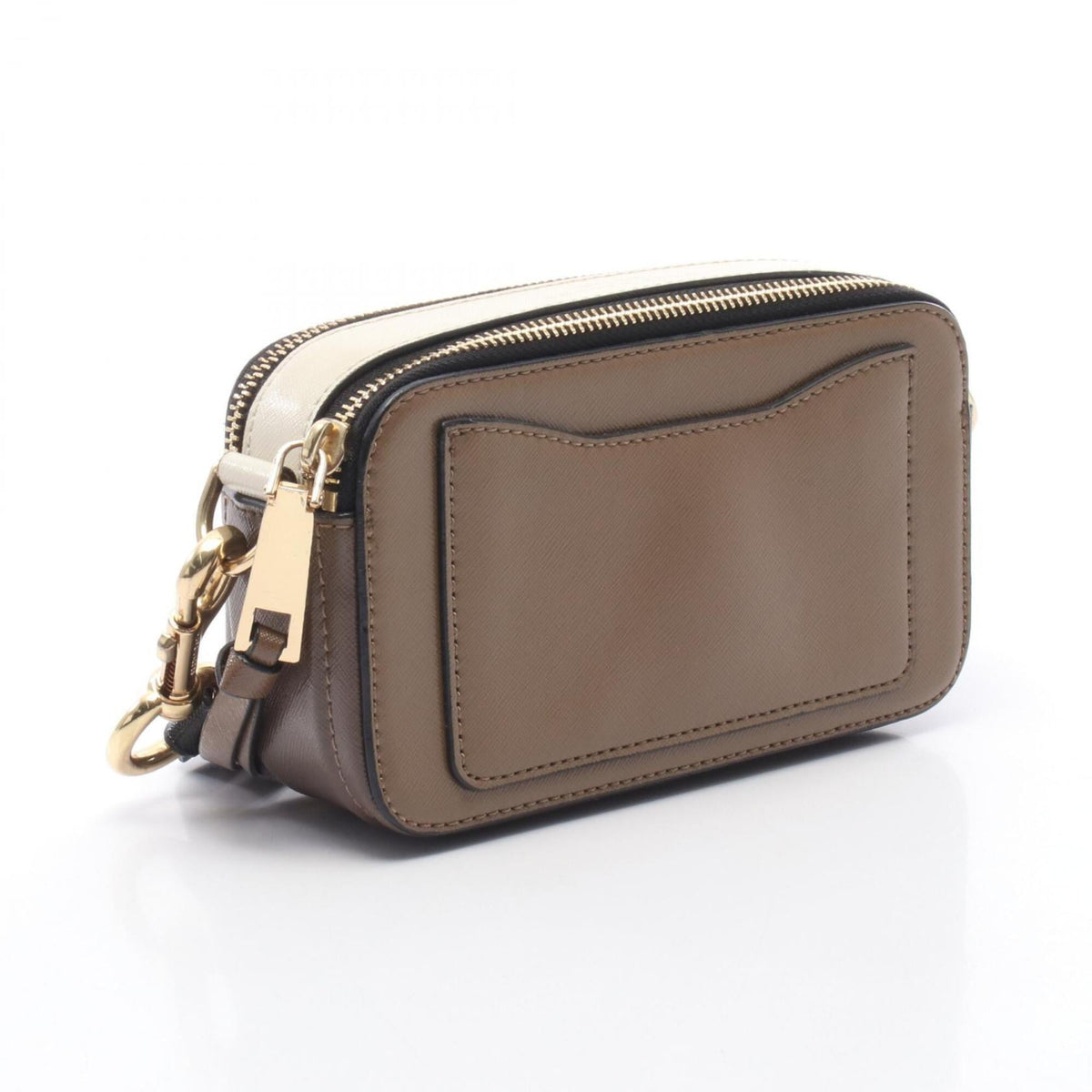 Marc Jacobs Gray Ivory Leather Handbag Shoulder Bag (Pre-Owned)