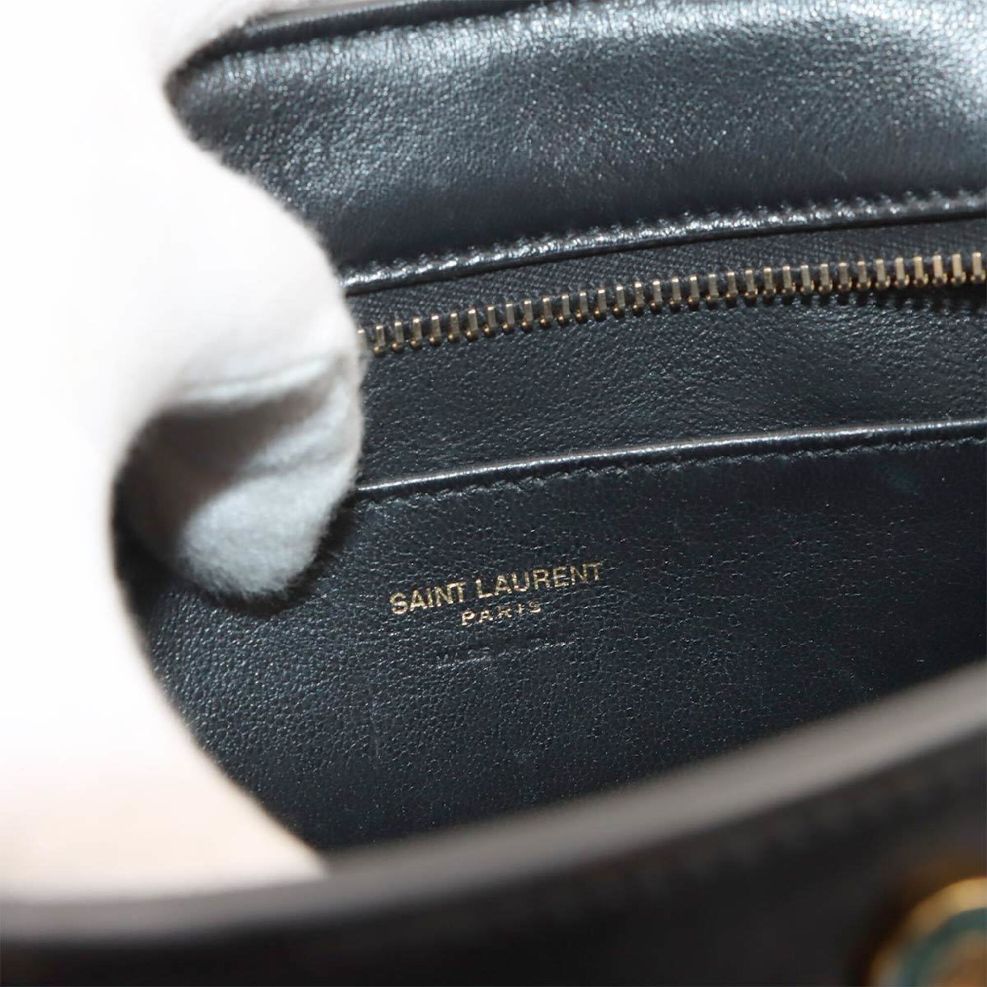 Saint Laurent Black Leather Handbag (Pre-Owned)
