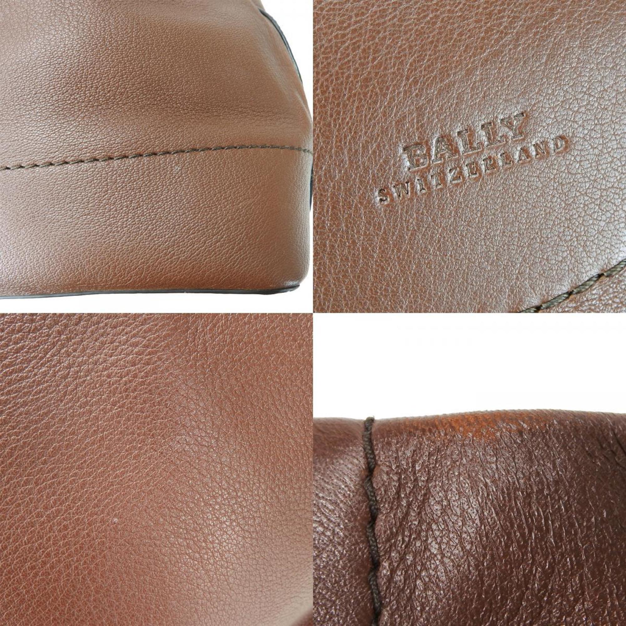 Bally Brown Leather Tote Bag (Pre-Owned)