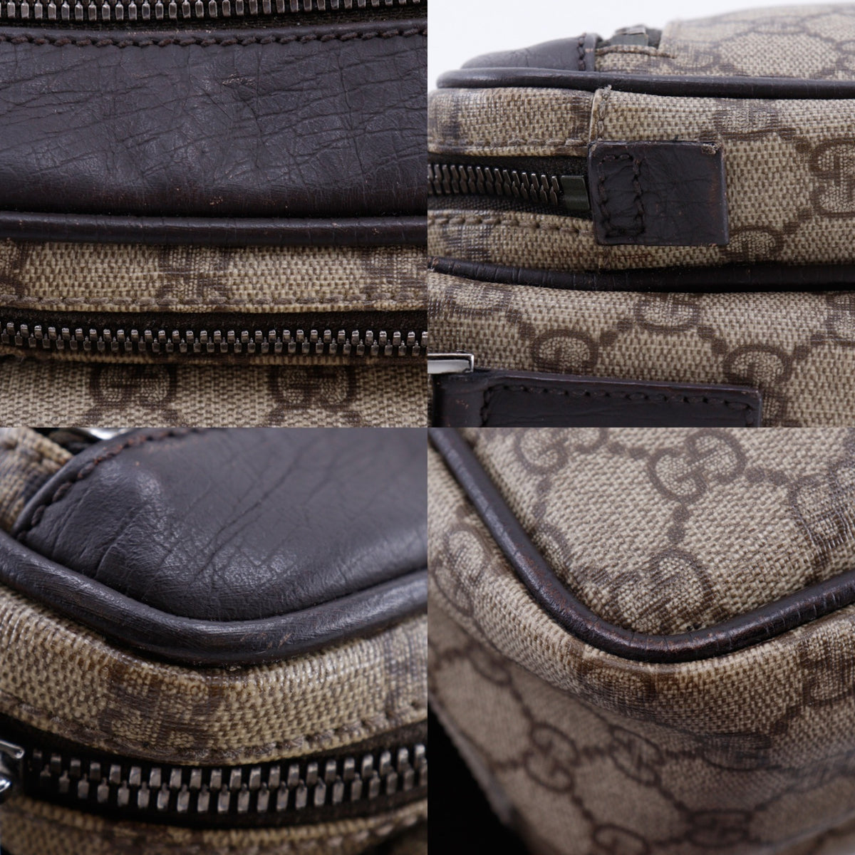 Gucci Brown Gg Supreme Canvas Shoulder Bag (Pre-Owned)