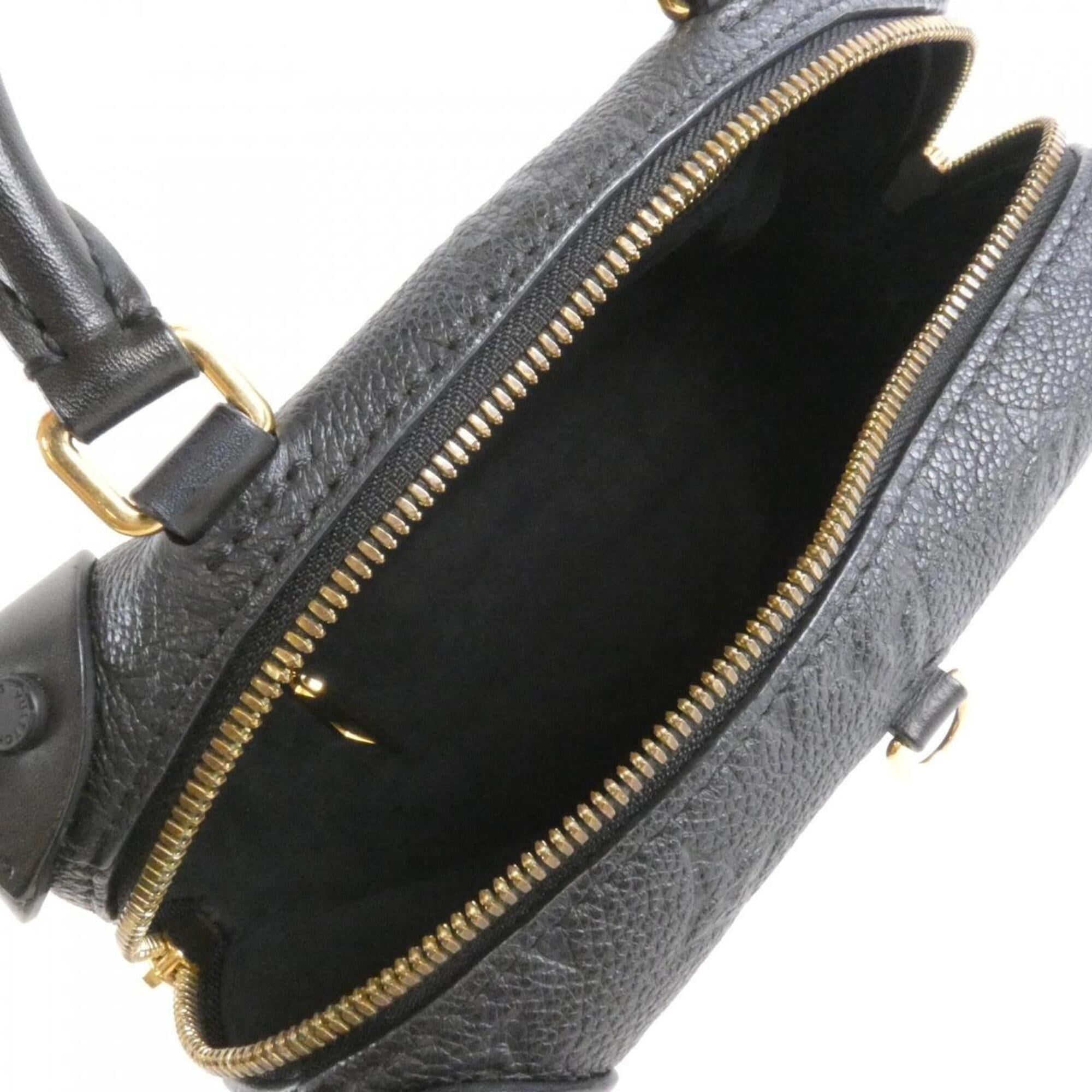 Louis Vuitton Black Leather Handbag (Pre-Owned)