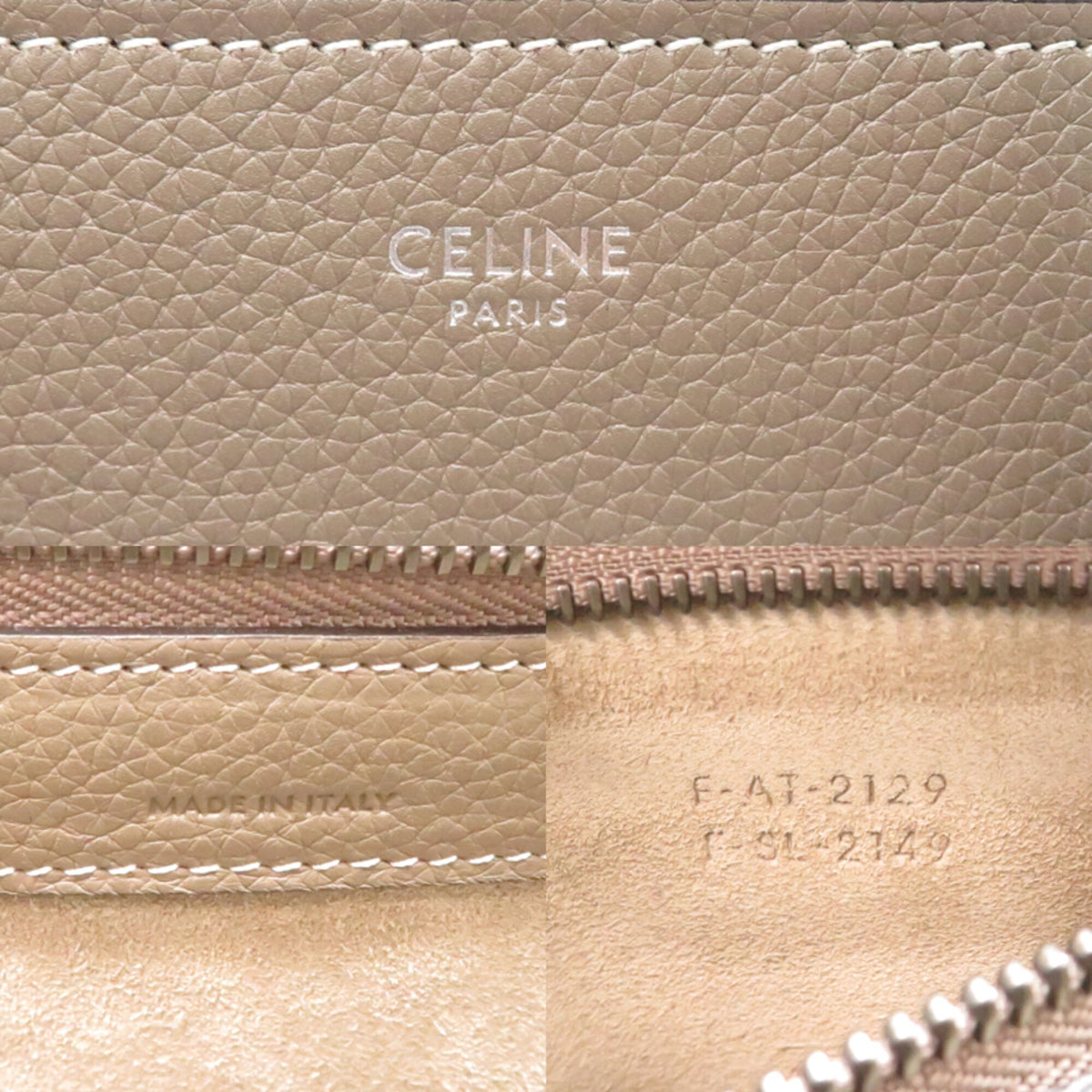 Celine Gray Leather Handbag (Pre-Owned)