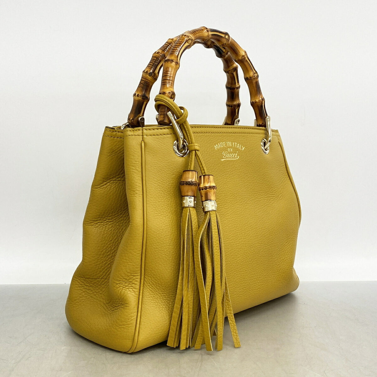 Gucci Yellow Leather Handbag (Pre-Owned)