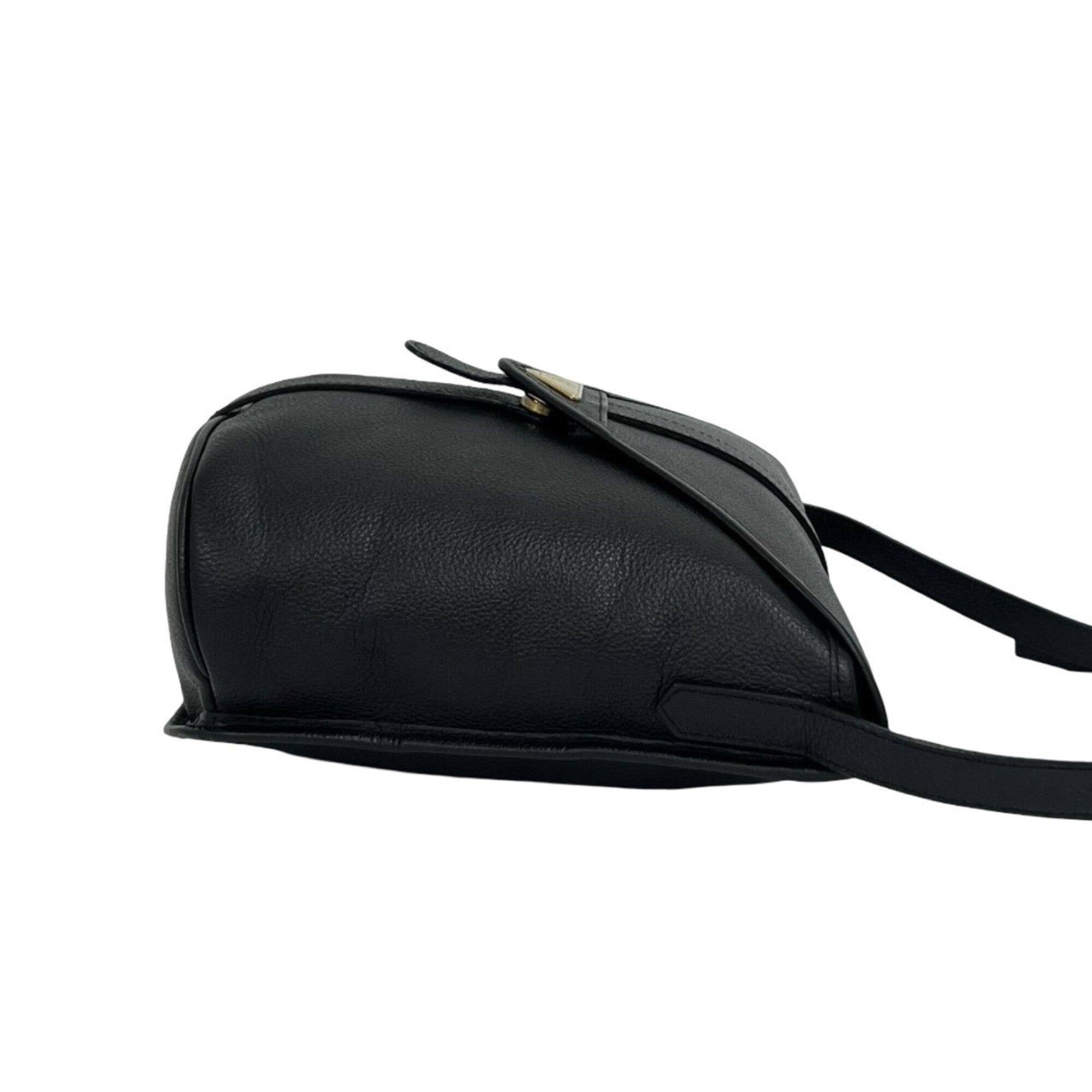 Yves Saint Laurent Black Leather Shoulder Bag (Pre-Owned)